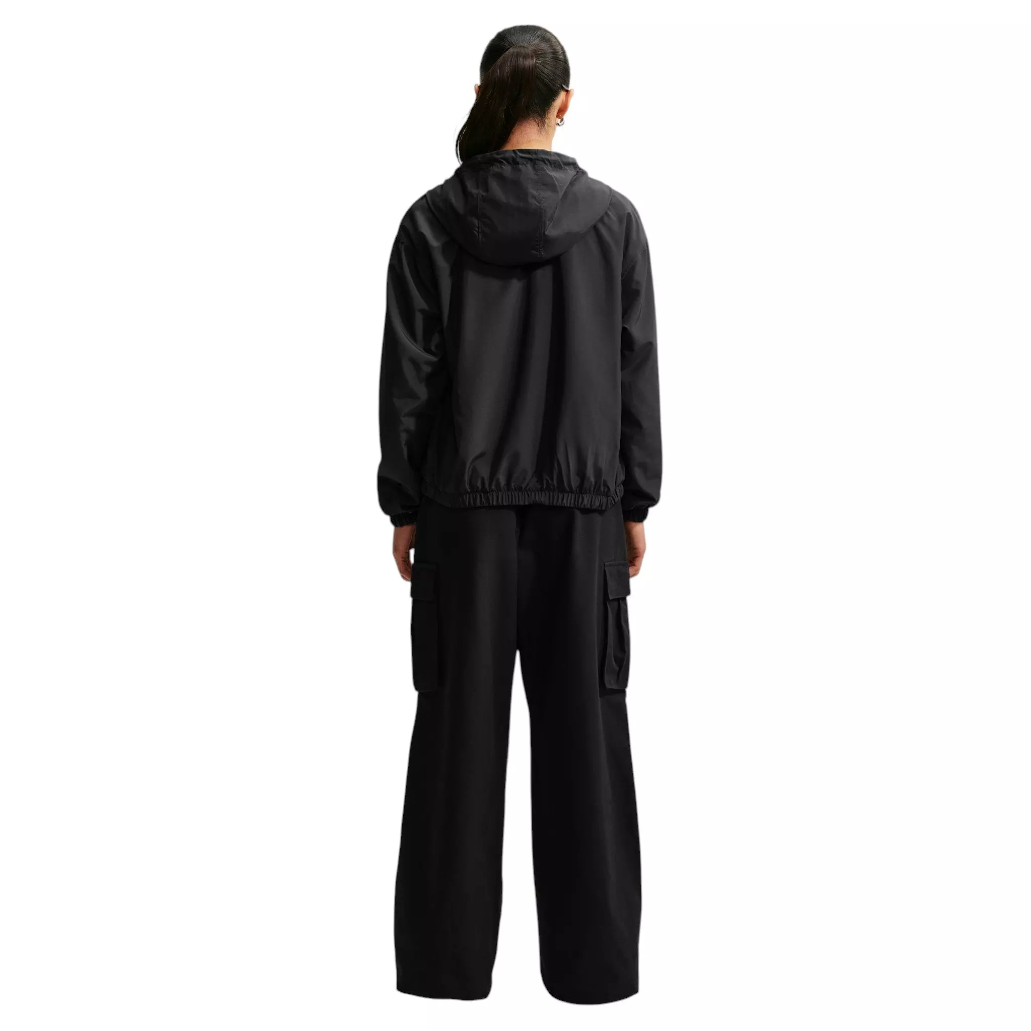 Nike Women's Sportswear Loose Hooded UV Jacket - Black - BLACK