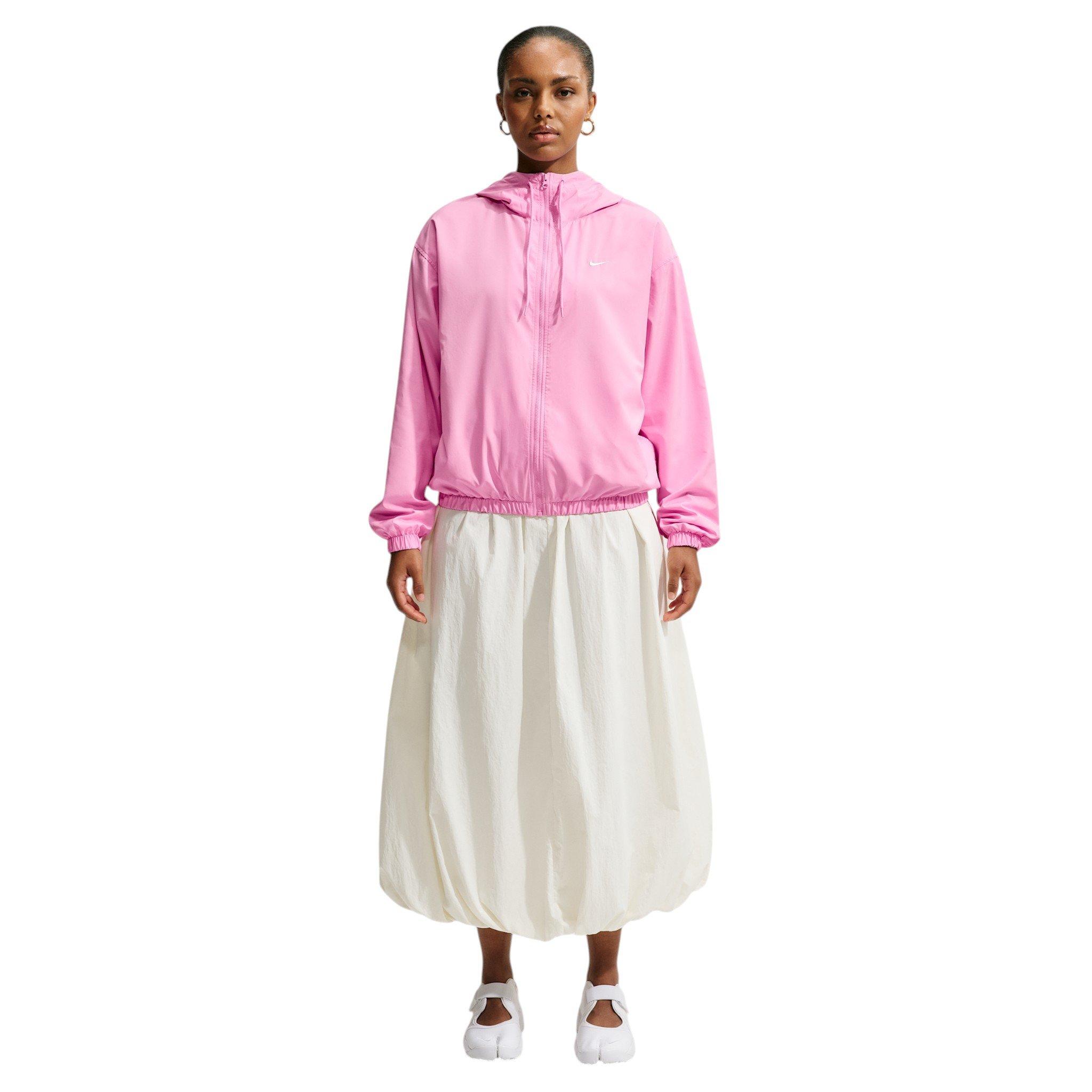 Nike Women's Sportswear Loose Hooded UV Jacket - Pink - PINK