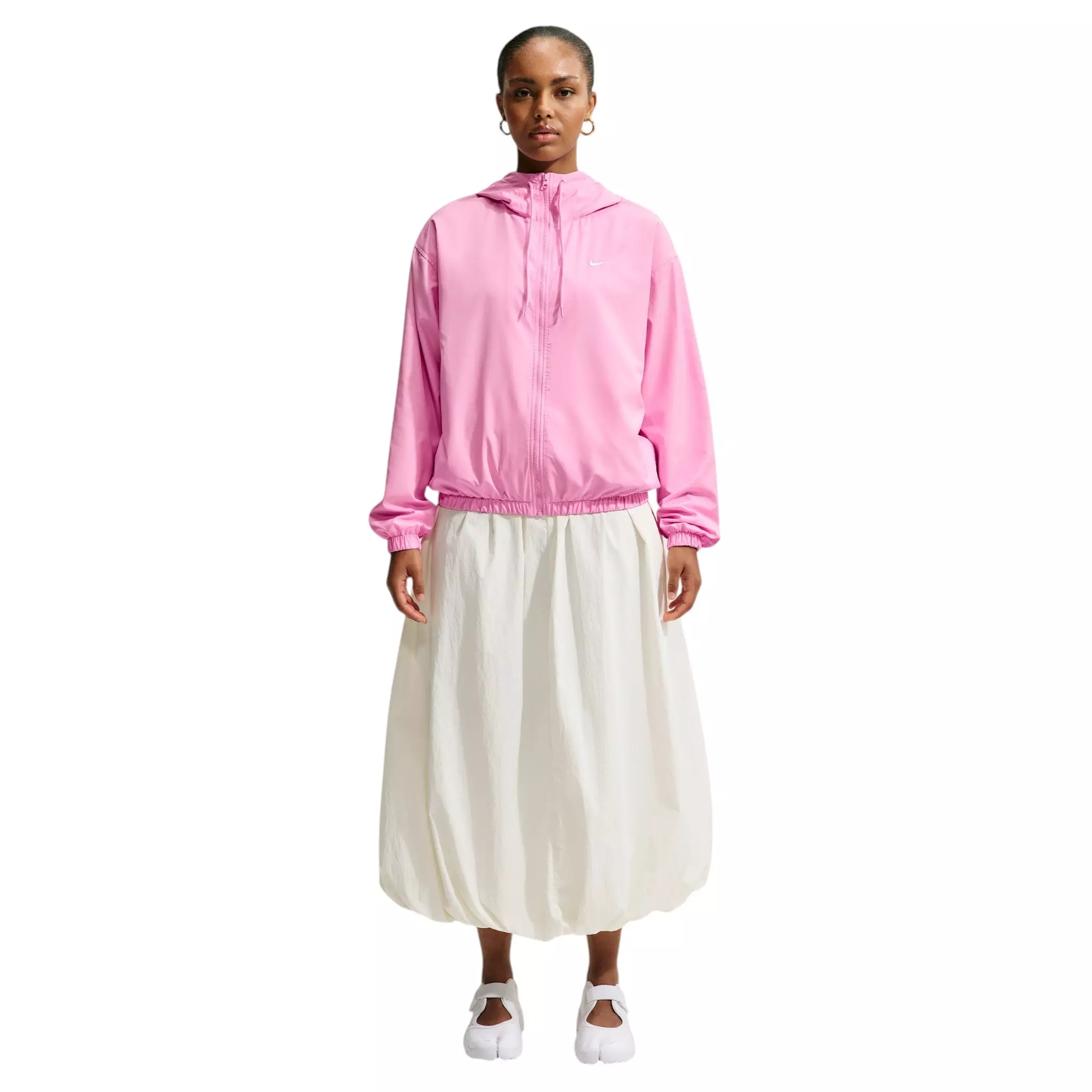 Nike Women's Sportswear Loose Hooded UV Jacket - Pink - PINK