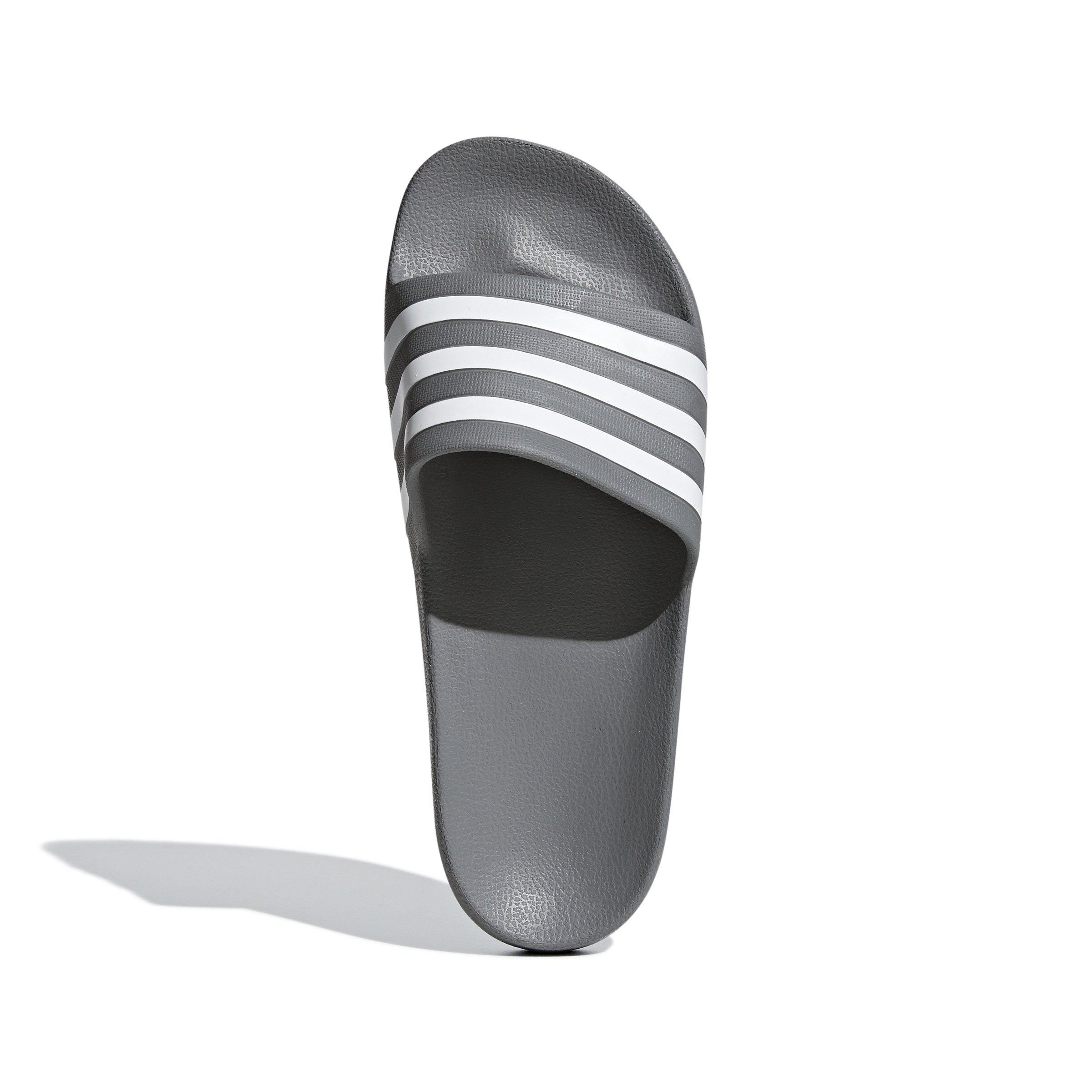 adidas Adilette Aqua "Grey Three/Ftwr White/Grey Three" Unisex Slide - GREY Thumbnail View 5
