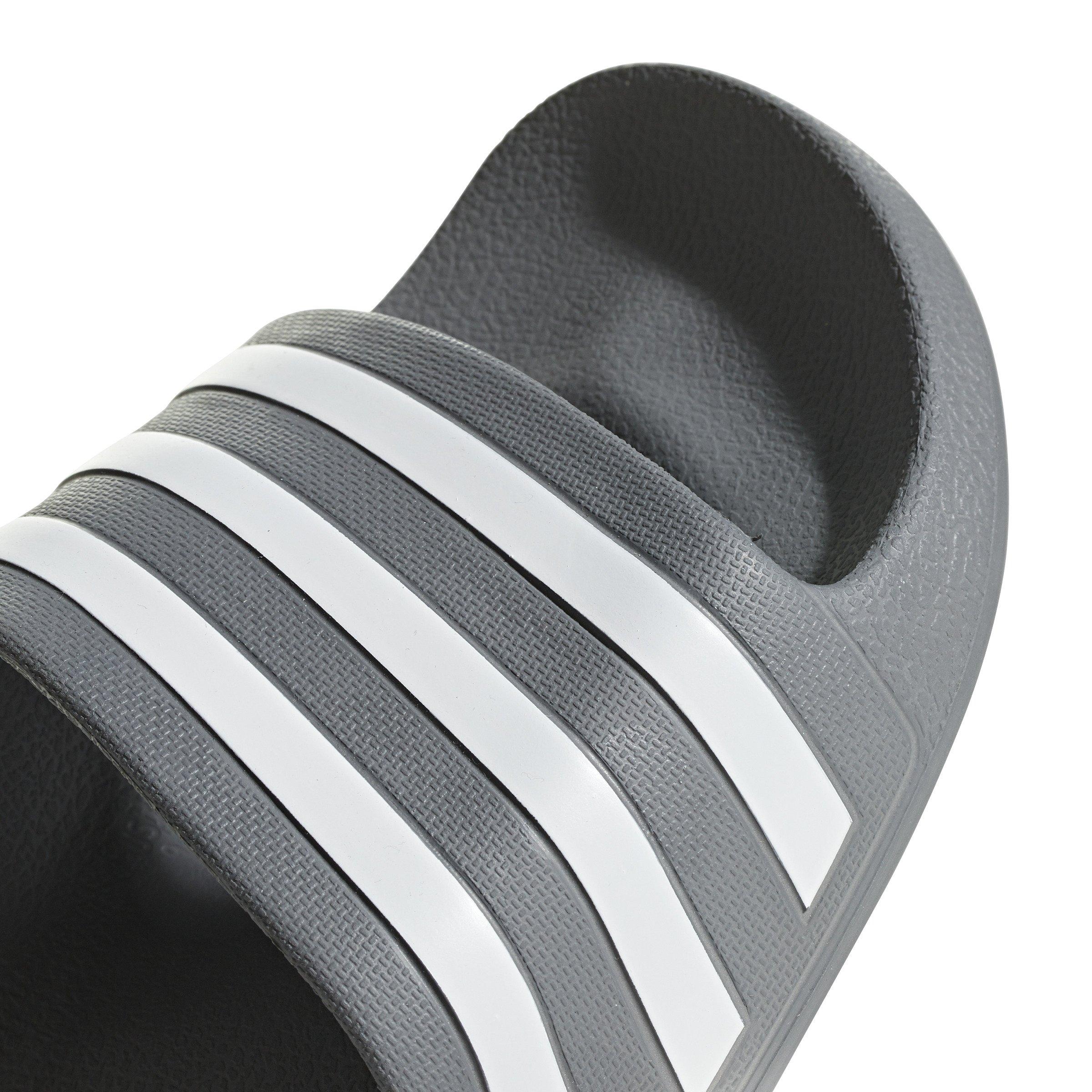 adidas Adilette Aqua "Grey Three/Ftwr White/Grey Three" Unisex Slide - GREY Thumbnail View 7