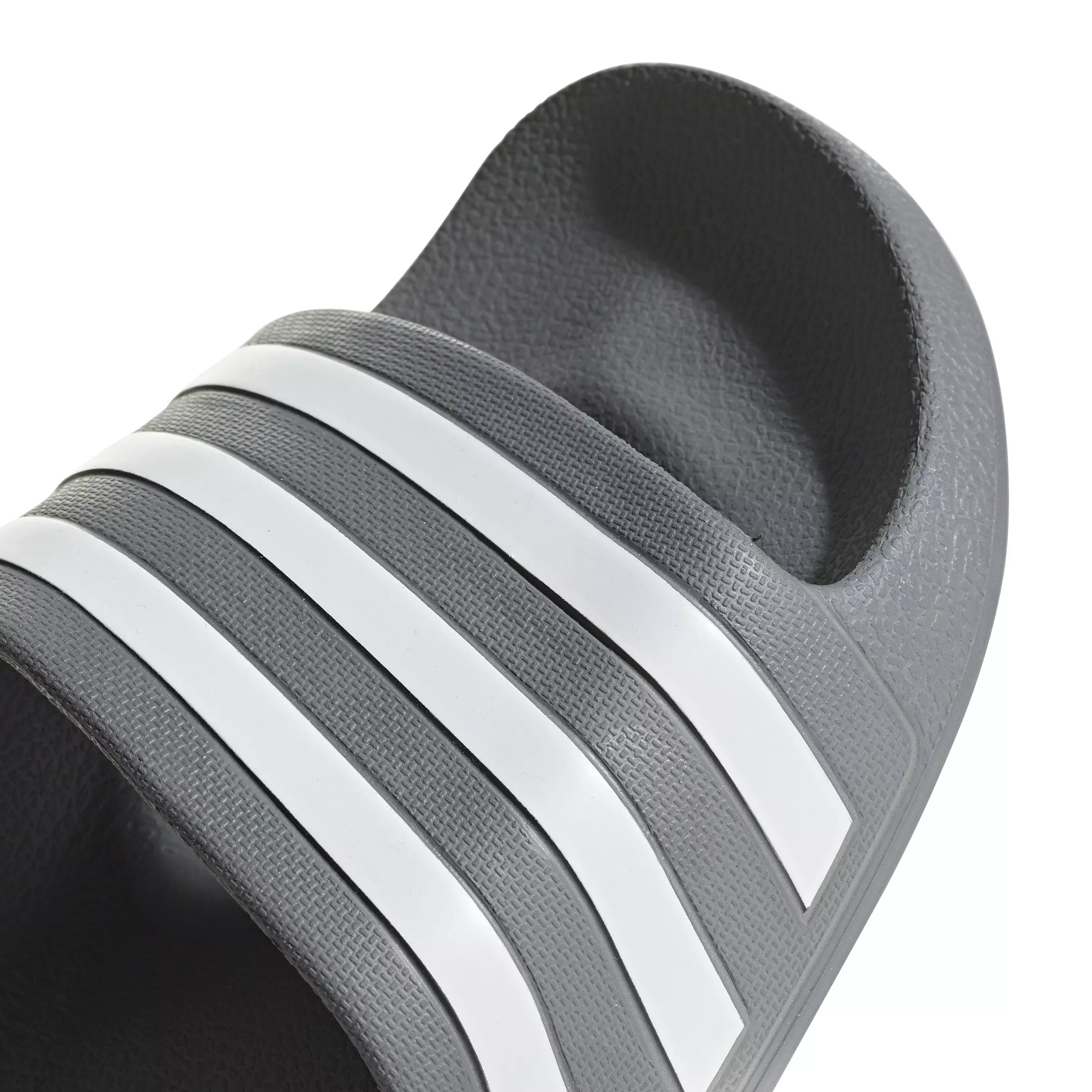 adidas Adilette Aqua "Grey Three/Ftwr White/Grey Three" Unisex Slide - GREY