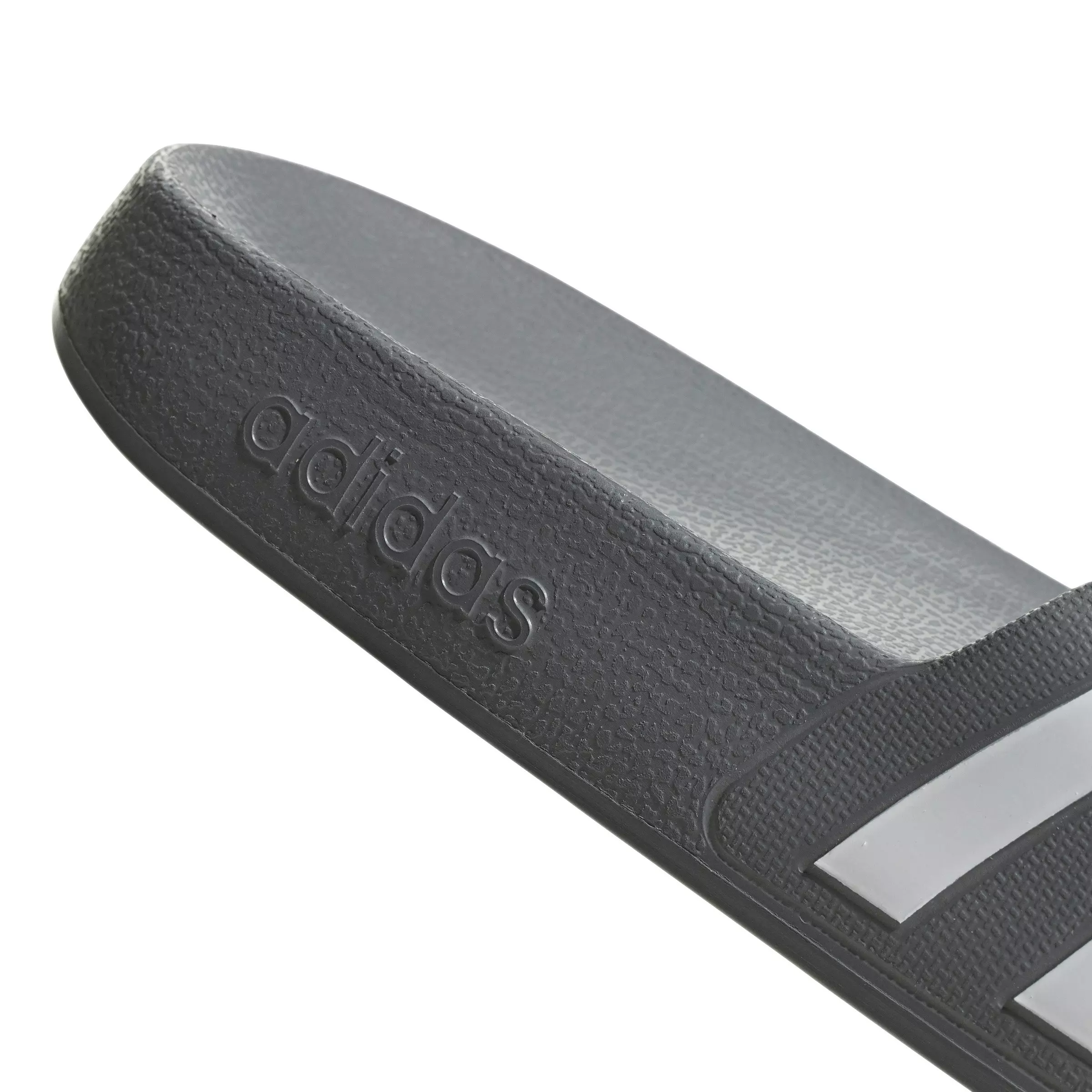 adidas Adilette Aqua "Grey Three/Ftwr White/Grey Three" Unisex Slide - GREY