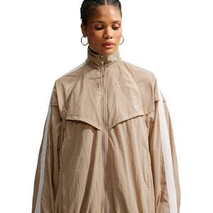 Nike Women's Sportswear Oversized Balloon Track Jacket - Beige - BEIGE
