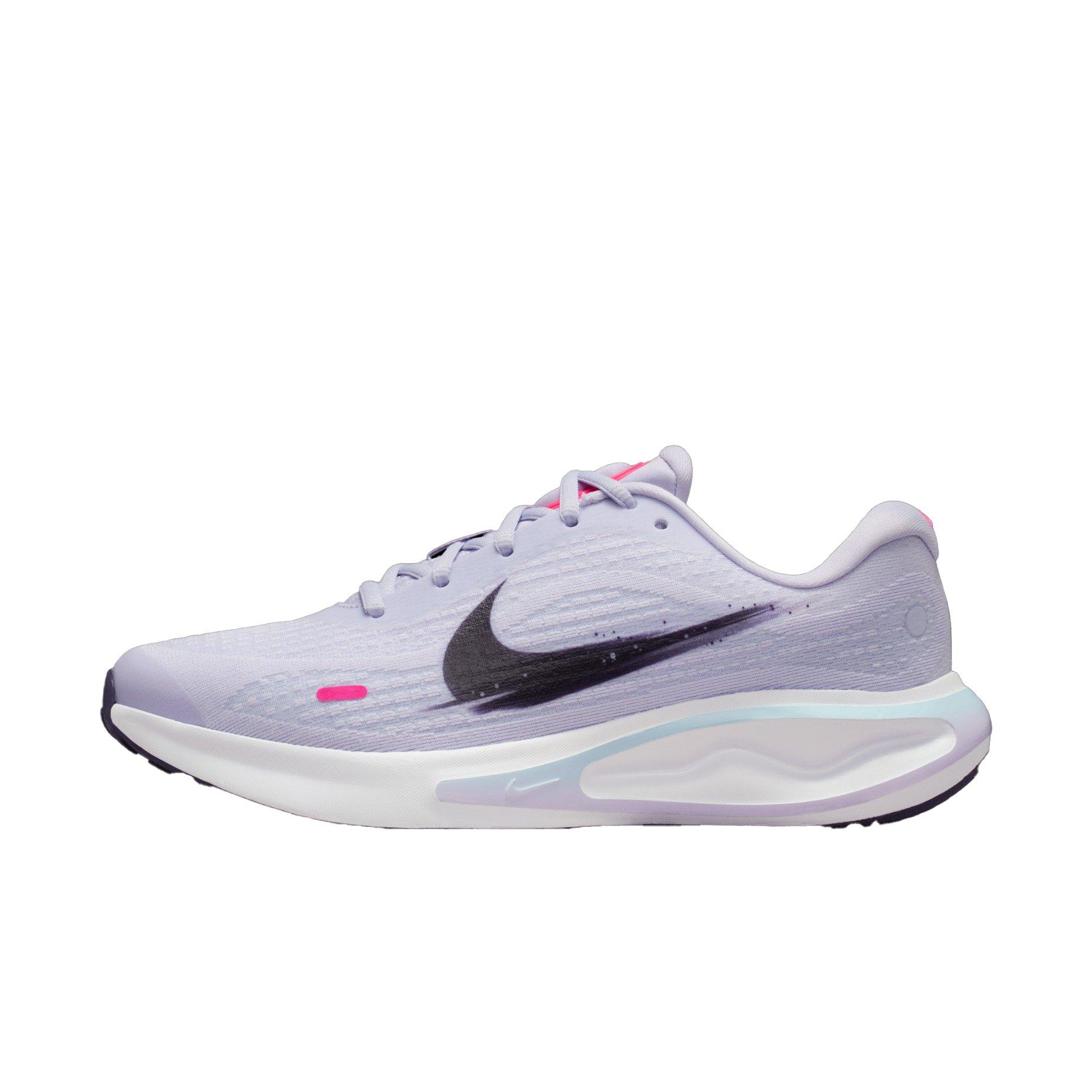 Nike Journey Run "White/White/Glacier Blue/Black Purple" Women's Running Shoe - WHITE/WHITE/BLUE/PURPLE Thumbnail View 2