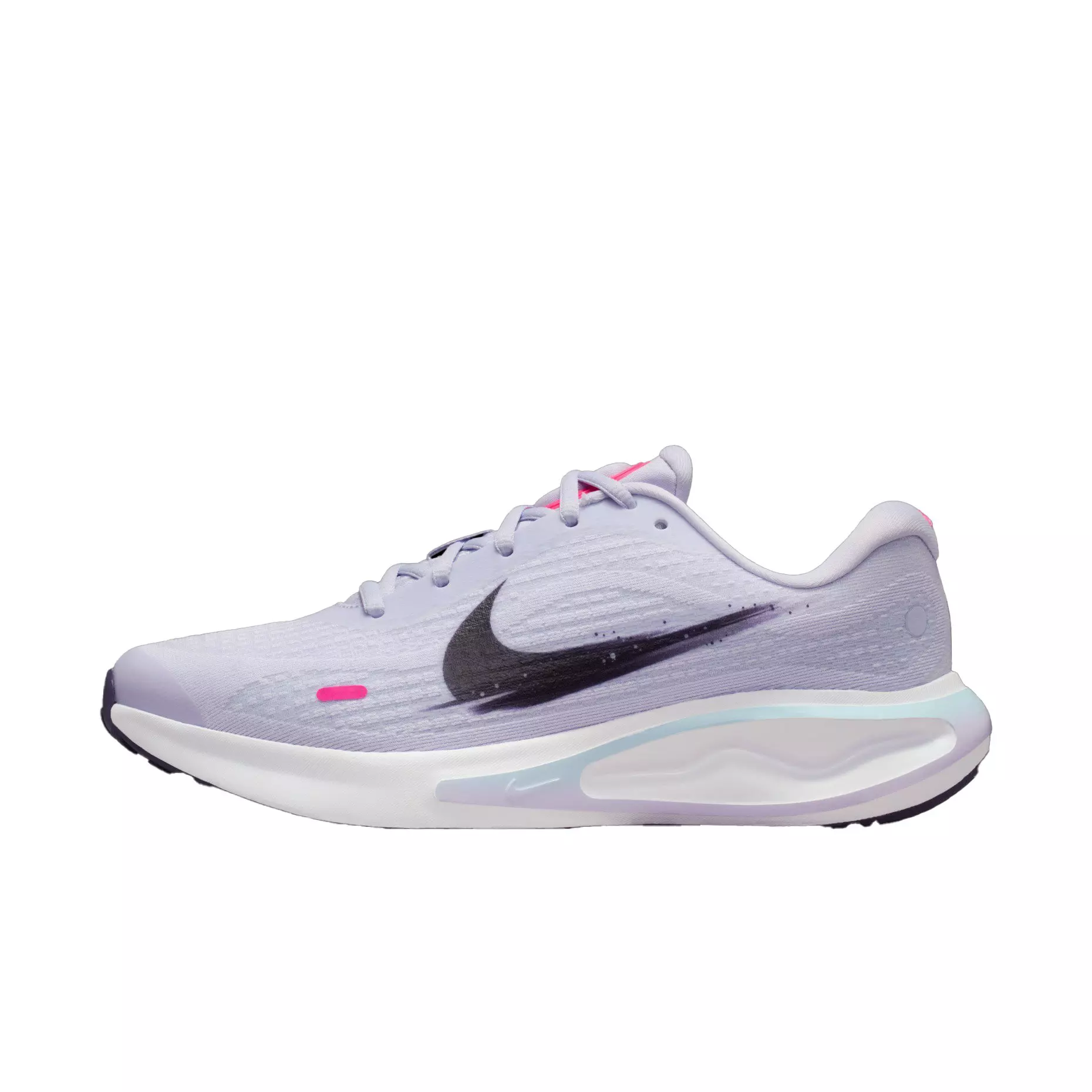 Nike Journey Run "White/White/Glacier Blue/Black Purple" Women's Running Shoe - WHITE/WHITE/BLUE/PURPLE