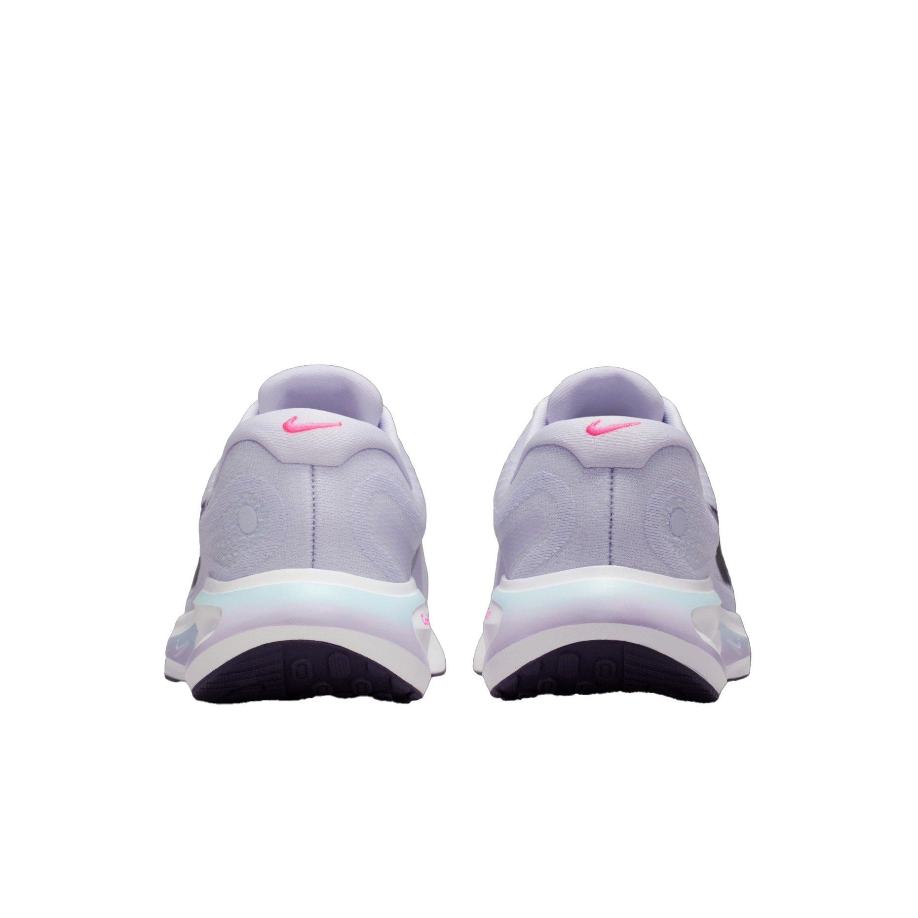 Nike Journey Run "White/White/Glacier Blue/Black Purple" Women's Running Shoe - WHITE/WHITE/BLUE/PURPLE Thumbnail View 5