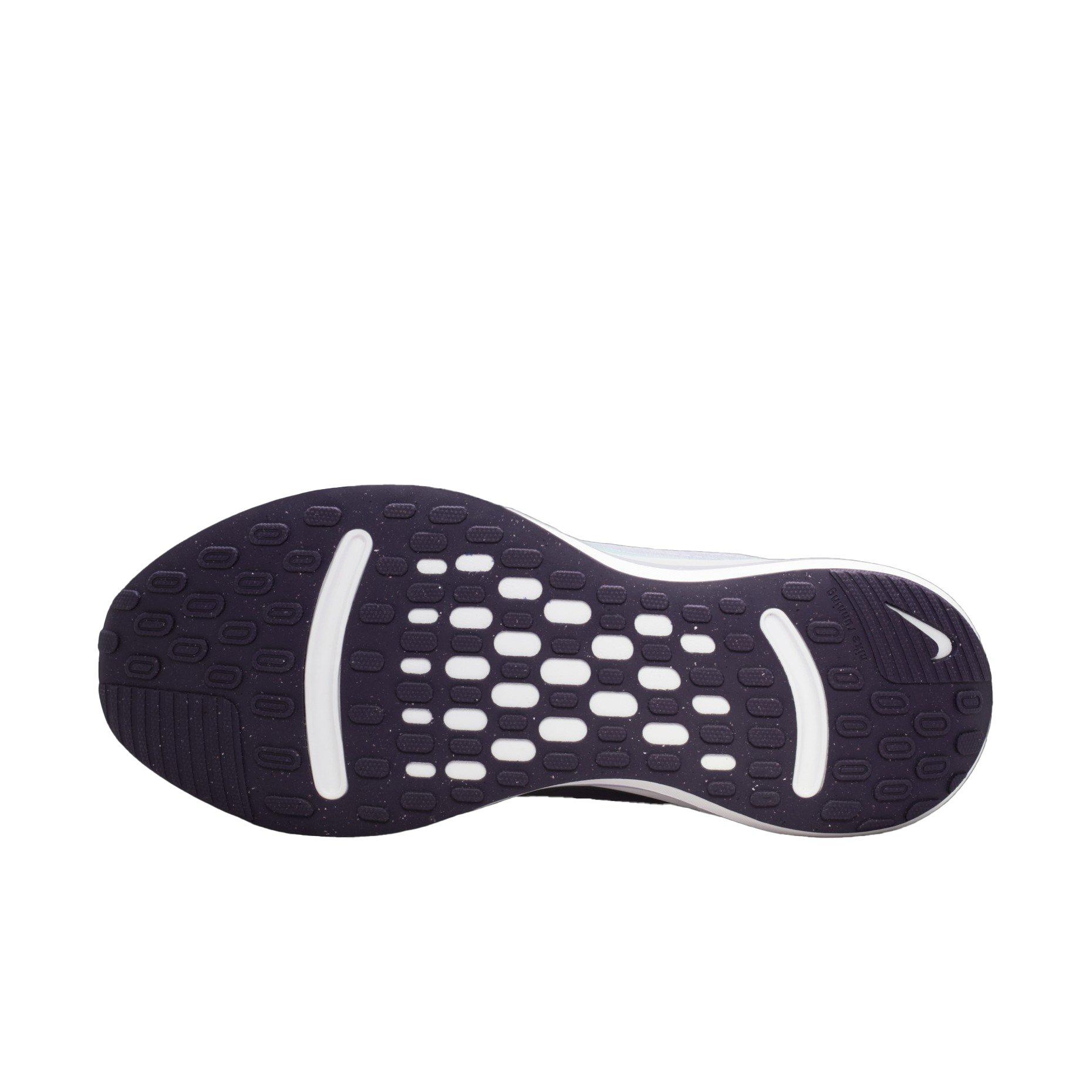 Nike Journey Run "White/White/Glacier Blue/Black Purple" Women's Running Shoe - WHITE/WHITE/BLUE/PURPLE Thumbnail View 8