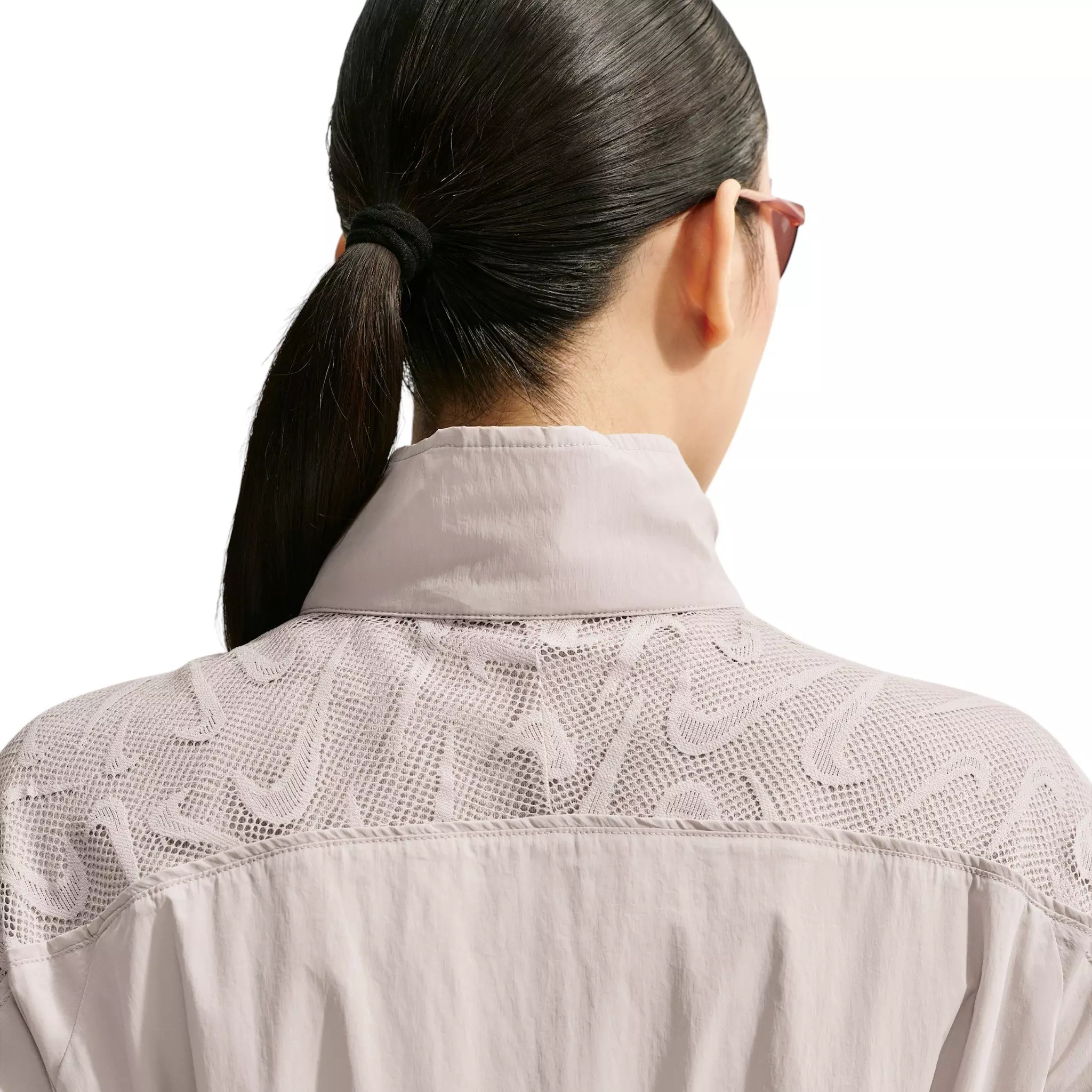 Nike Women's Sportswear Cropped Lace Track Jacket - Cream - CREAM