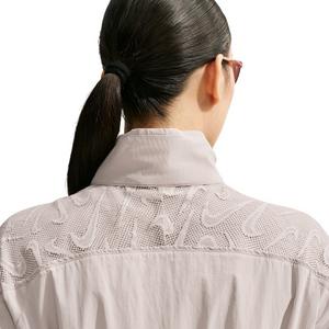 Nike Women's Sportswear Cropped Lace Track Jacket - Cream - CREAM
