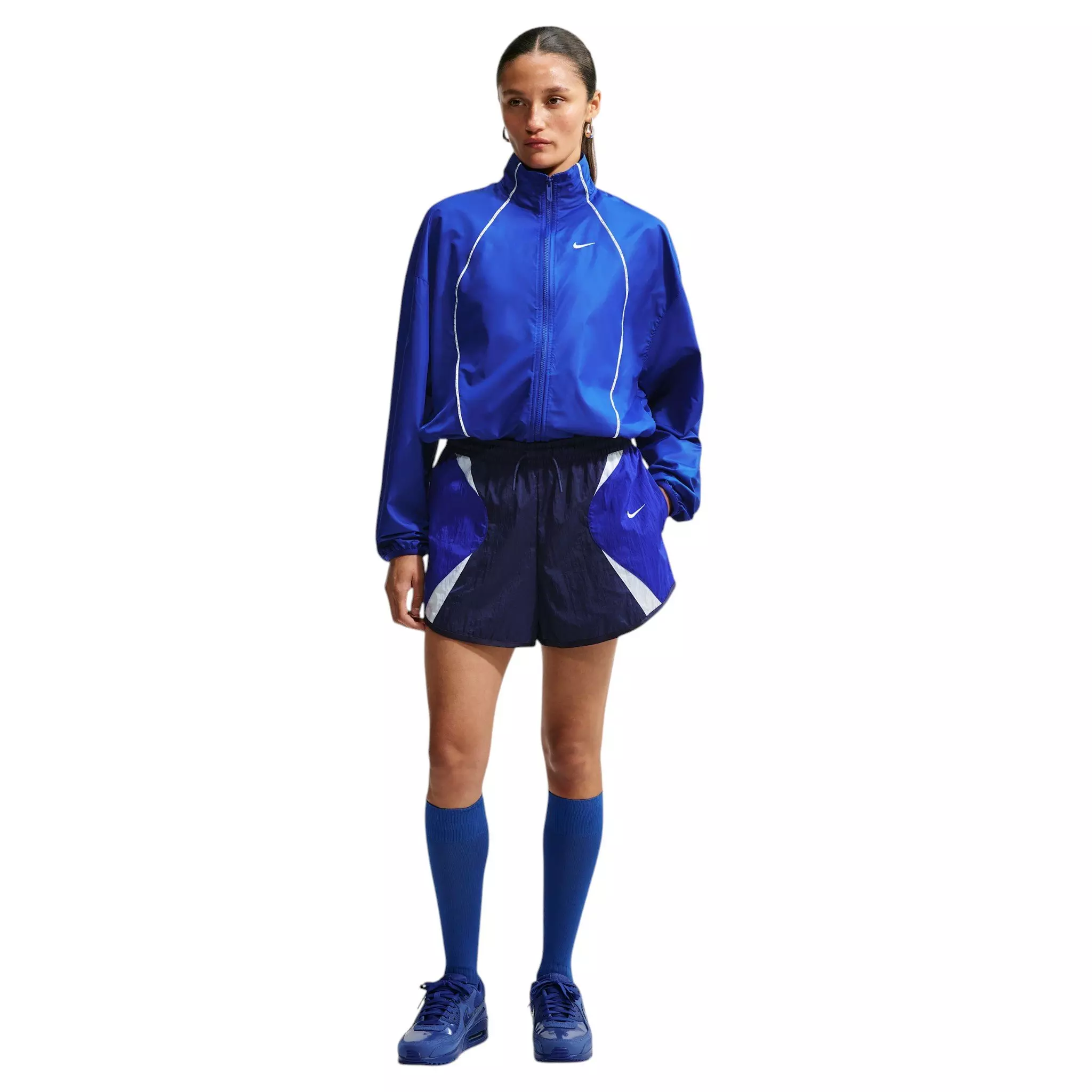 Nike Women's Sportswear Oversized Repel Windbreaker - Royal - ROYAL
