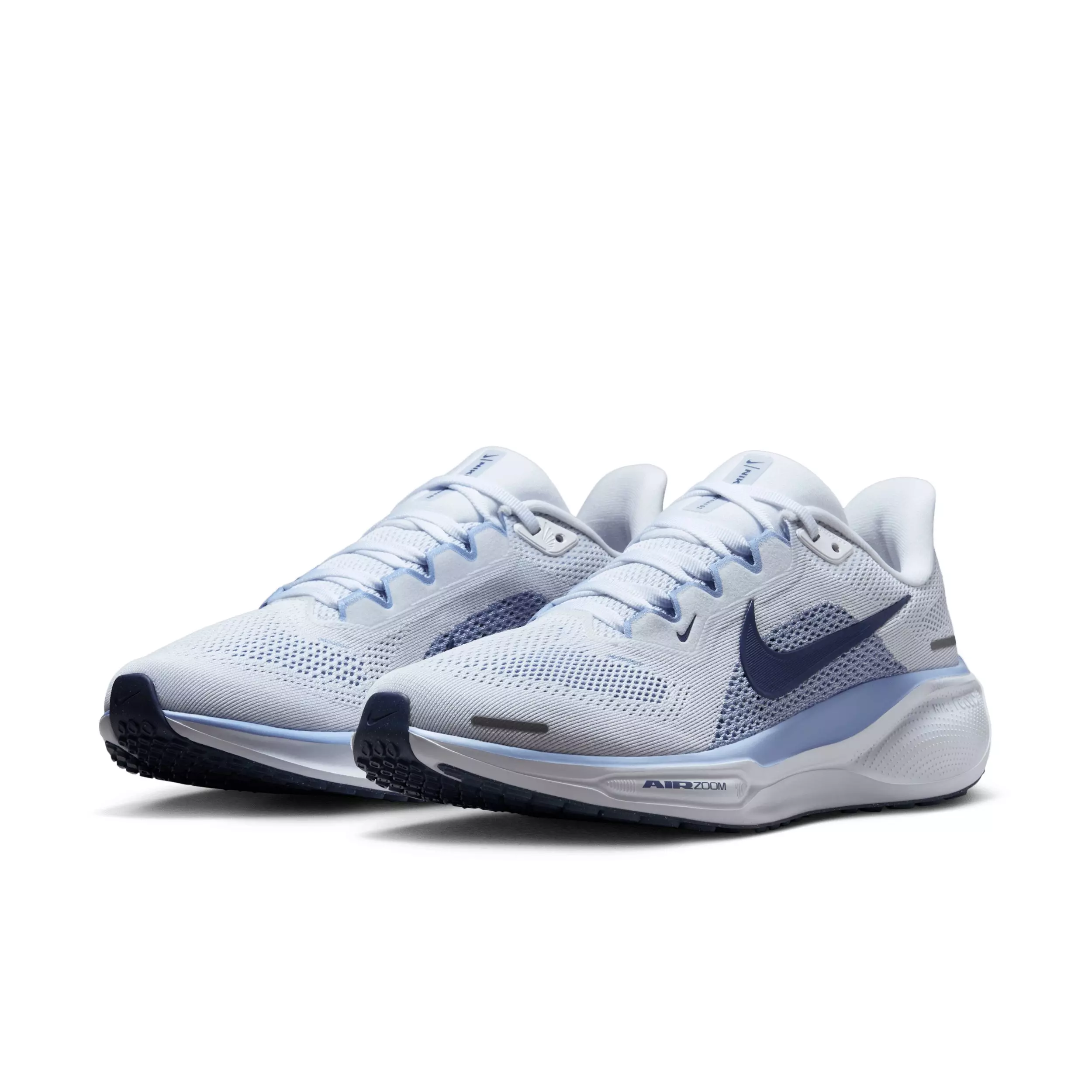 Nike Pegasus 41 "White/Aluminum/Football Grey/Diffused Blue" Women's Running Shoe - WHITE/ALUMINUM/GREY/BLUE