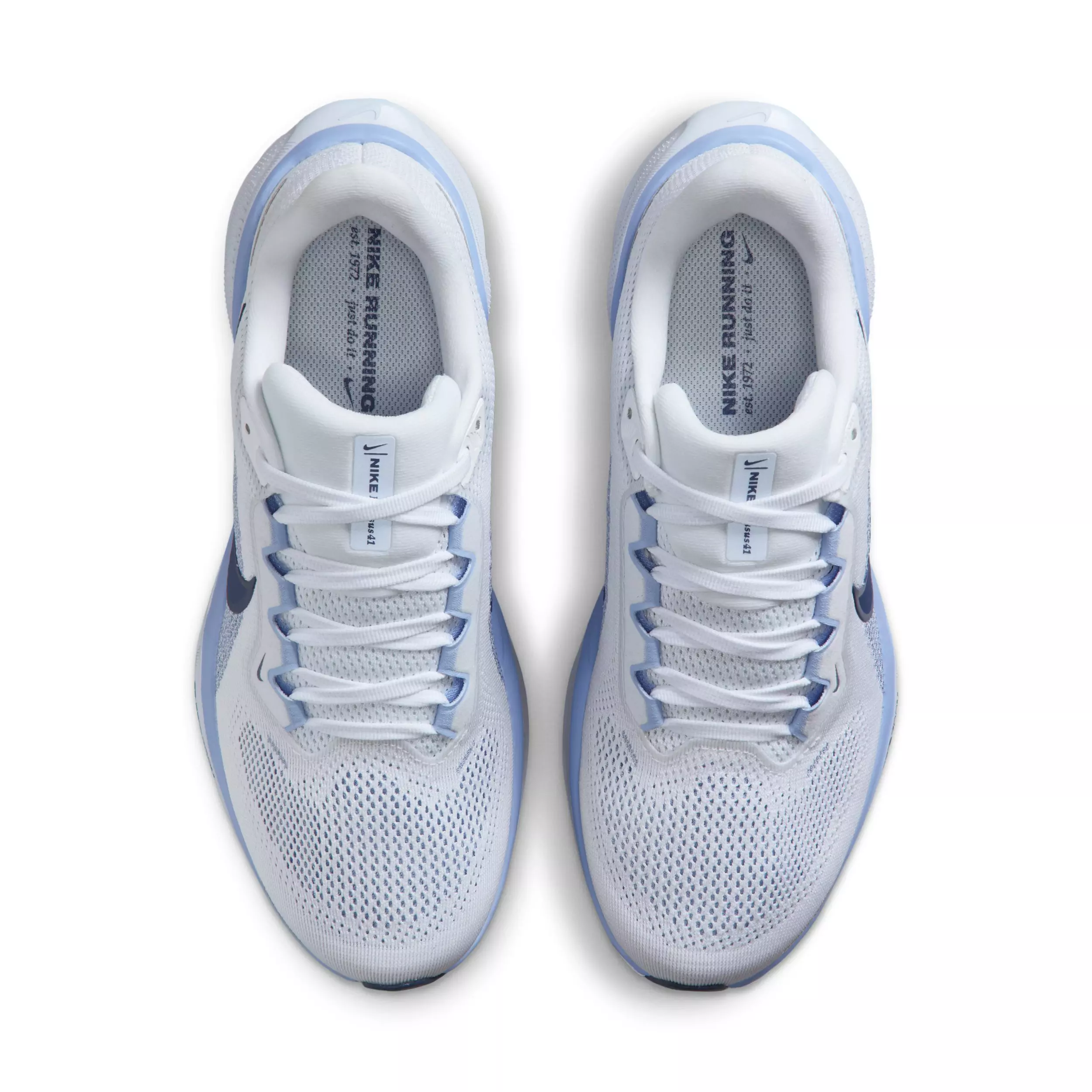Nike Pegasus 41 "White/Aluminum/Football Grey/Diffused Blue" Women's Running Shoe - WHITE/ALUMINUM/GREY/BLUE