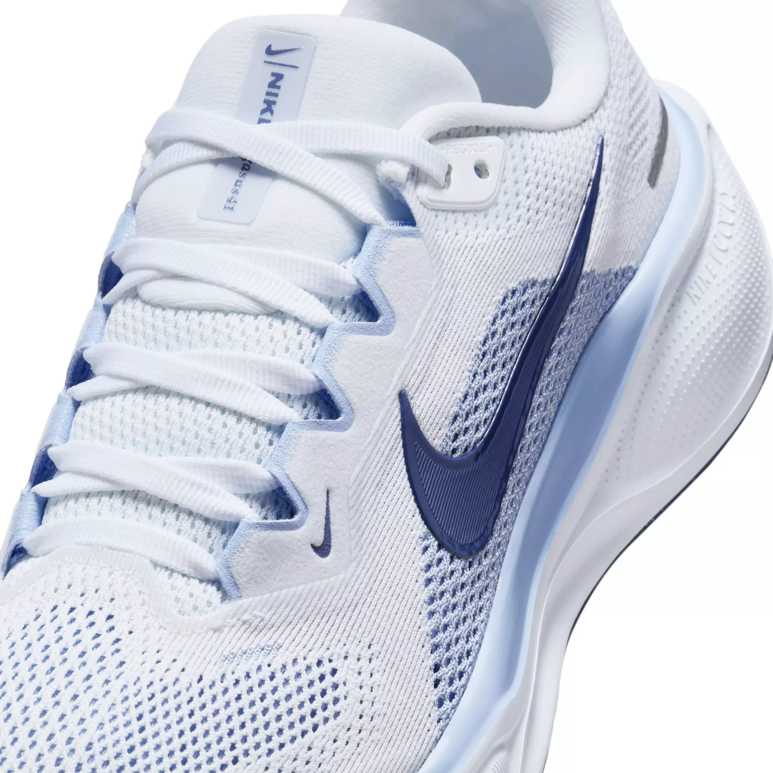 Nike Pegasus 41 "White/Aluminum/Football Grey/Diffused Blue" Women's Running Shoe - WHITE/ALUMINUM/GREY/BLUE