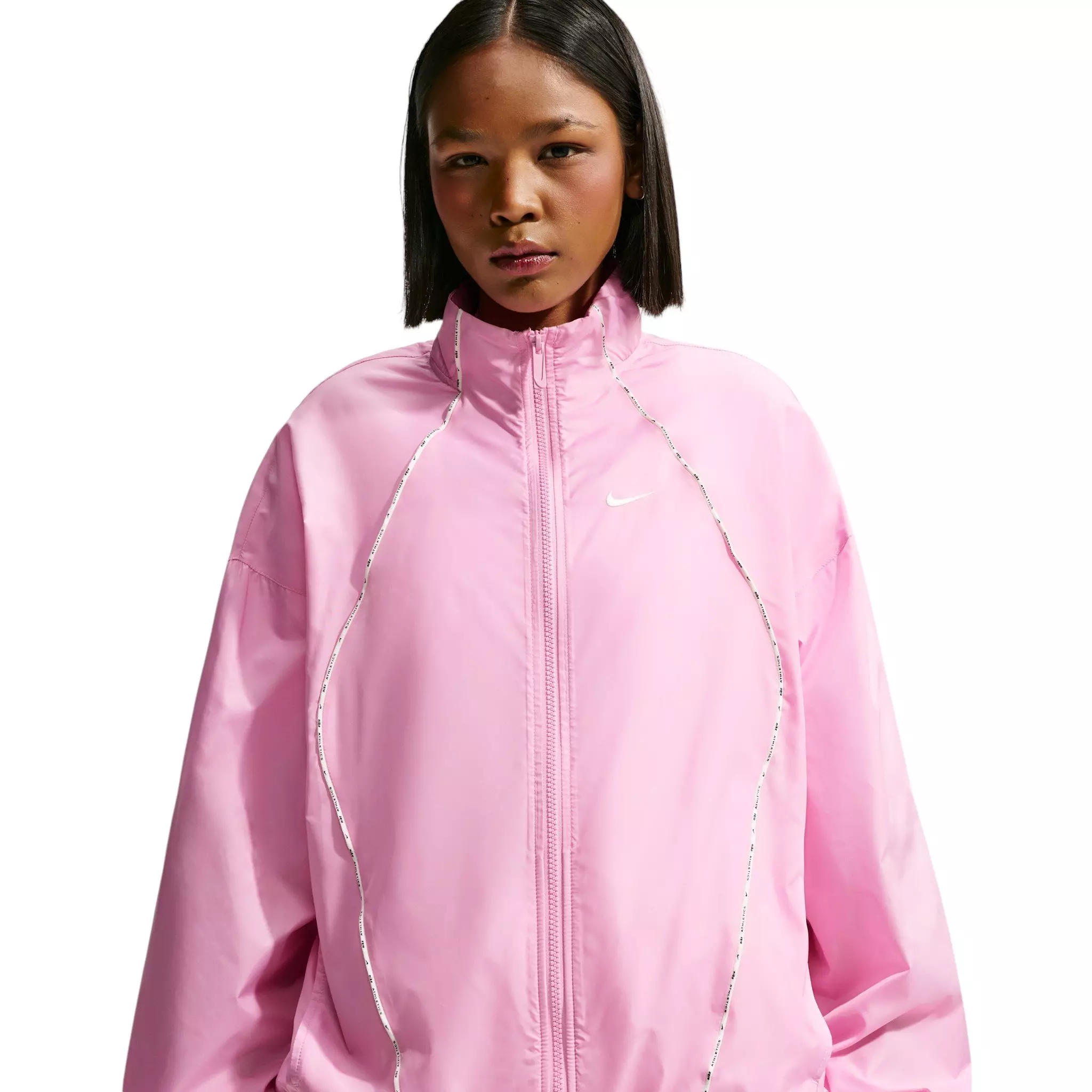 Nike Women's Sportswear Oversized Repel Windbreaker - Pink - PINK