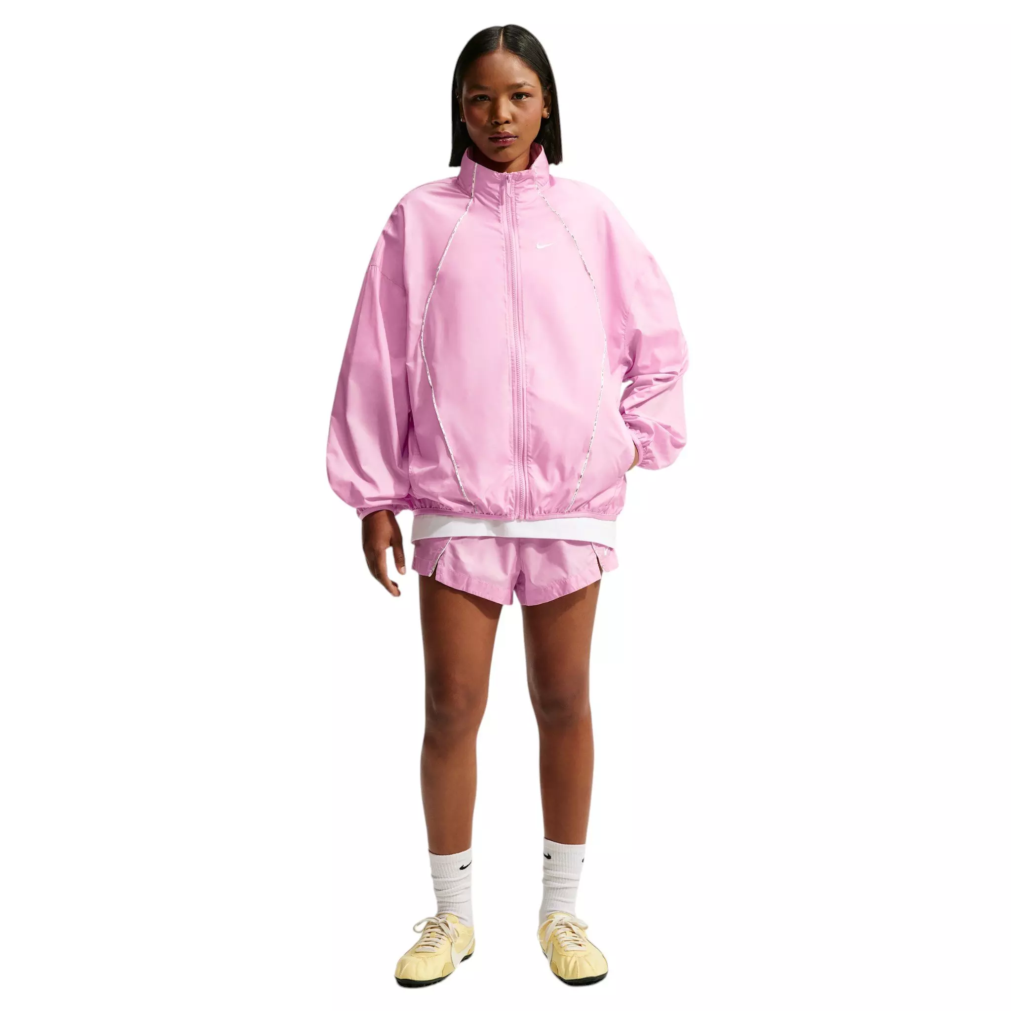 Nike Women's Sportswear Oversized Repel Windbreaker - Pink - PINK