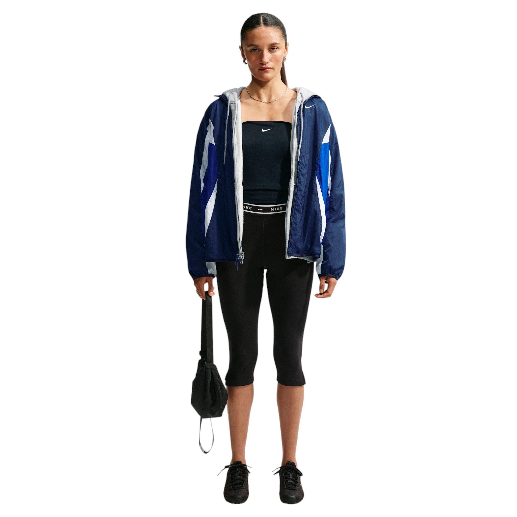 Nike Women's Sportswear Oversized Track Jacket - Navy/Royal/White - NAVY/ROYAL/WHITE