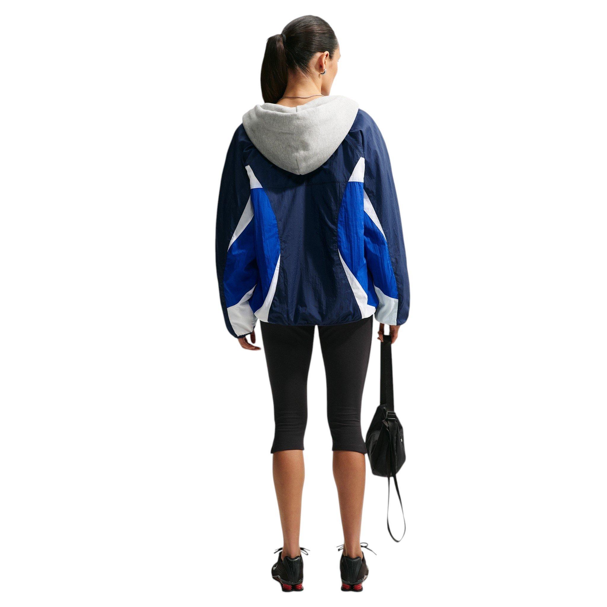 Nike Women's Sportswear Oversized Track Jacket - Navy/Royal/White - NAVY/ROYAL/WHITE