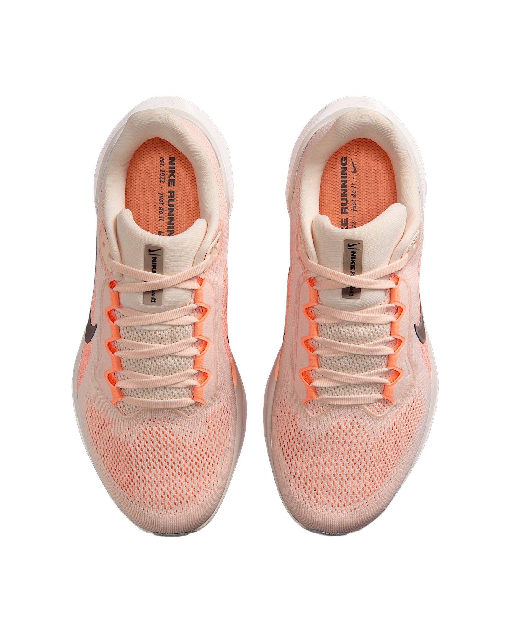 Nike Pegasus 41 "Guava Ice/Orange Pulse/Malt/Cave Stone" Women's Wide Running Shoe - GUAVA/ORANGE/MALT/STONE Thumbnail View 4
