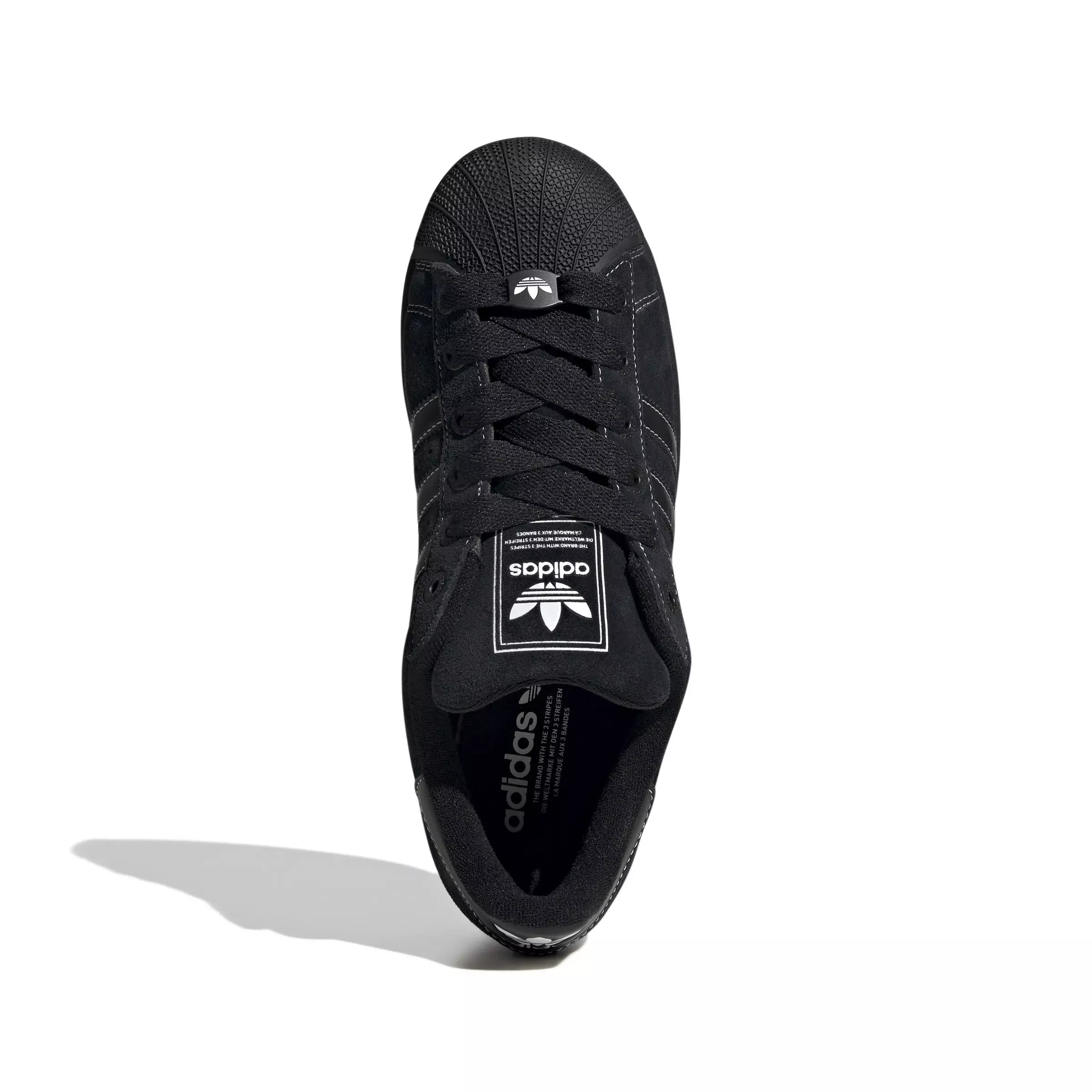 adidas Originals Superstar II "Core Black/Core Black/Ftwr White" Unisex Shoe - BLACK