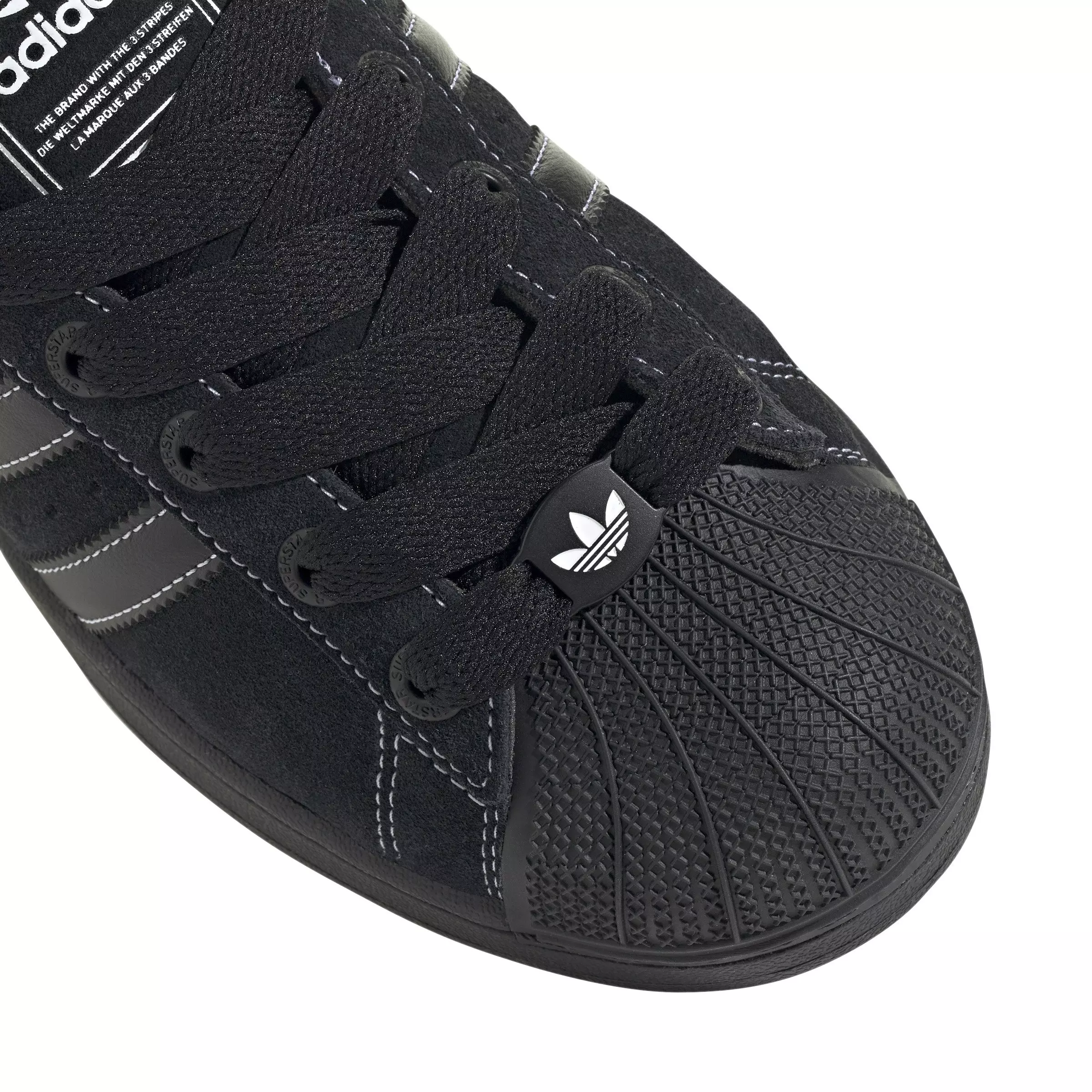 adidas Originals Superstar II "Core Black/Core Black/Ftwr White" Unisex Shoe - BLACK