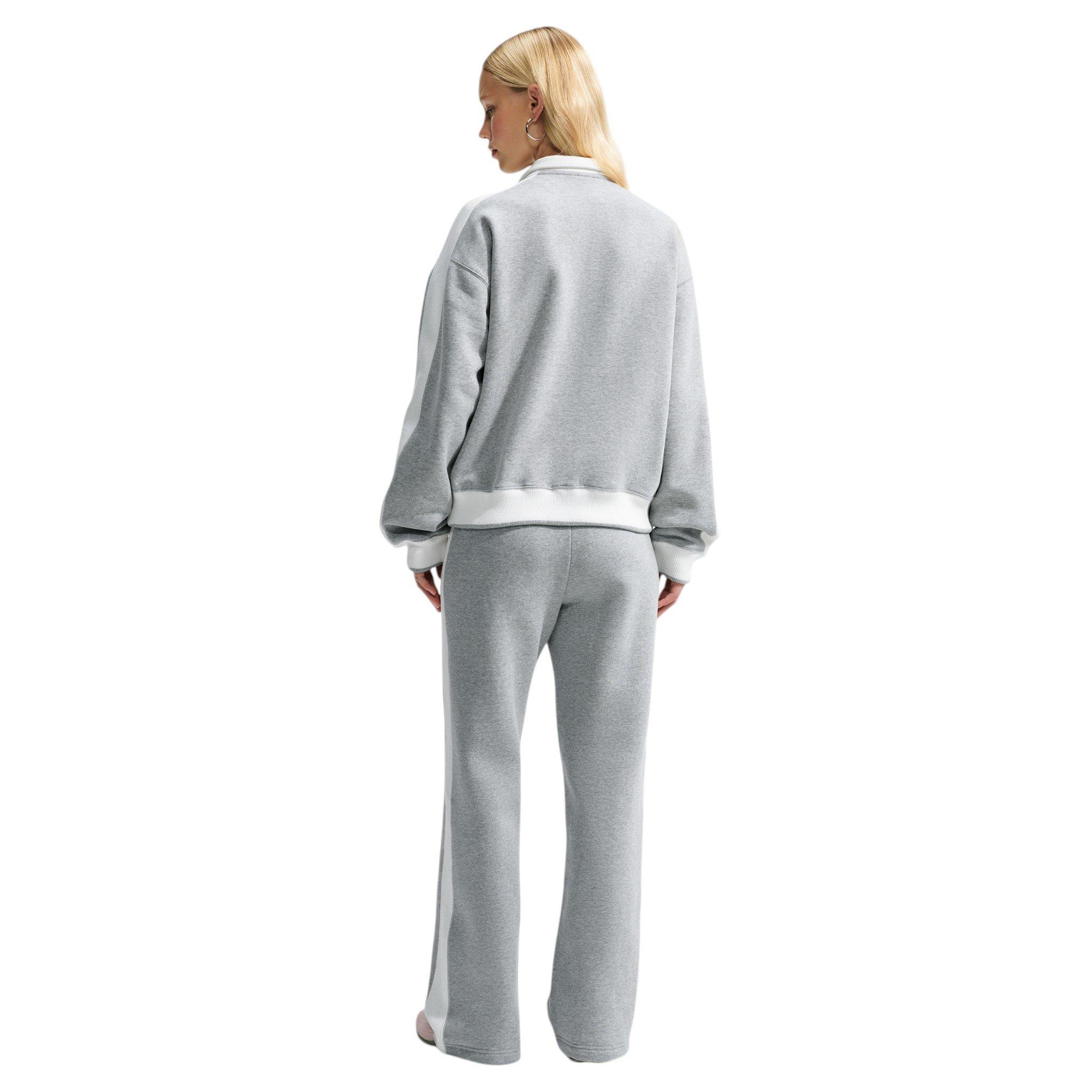 Nike Women's Studio Fleece Med-Weight "Nike Run Club" Track Jacket - Dk Grey - DK GREY