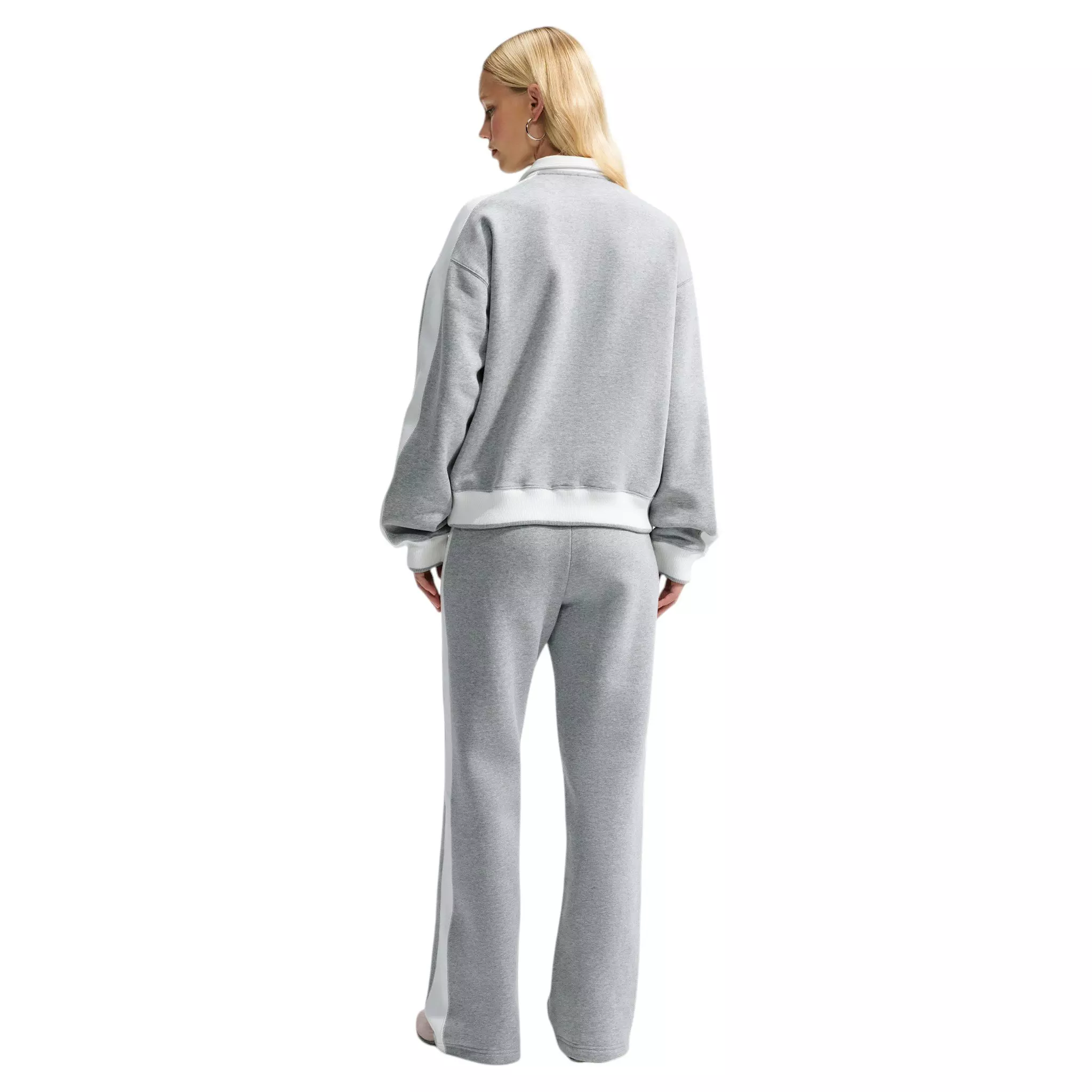 Nike Women's Studio Fleece Med-Weight "Nike Run Club" Track Jacket - Dk Grey - DK GREY