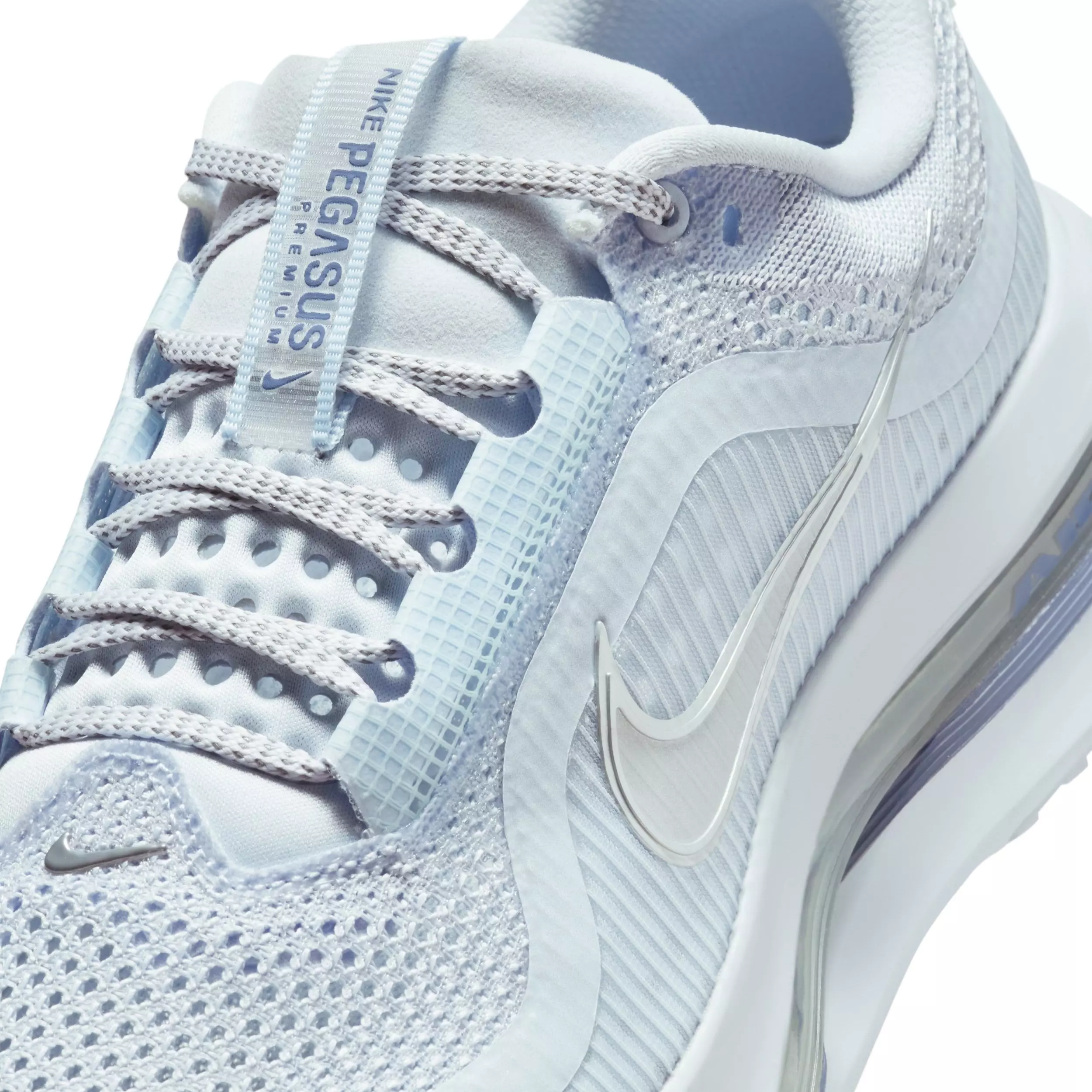 Nike Pegasus Premium "Football Grey/World Indigo/White/Metallic Platinum" Women's Running Shoe - GREY/INDIGO/WHITE/PLATINUM