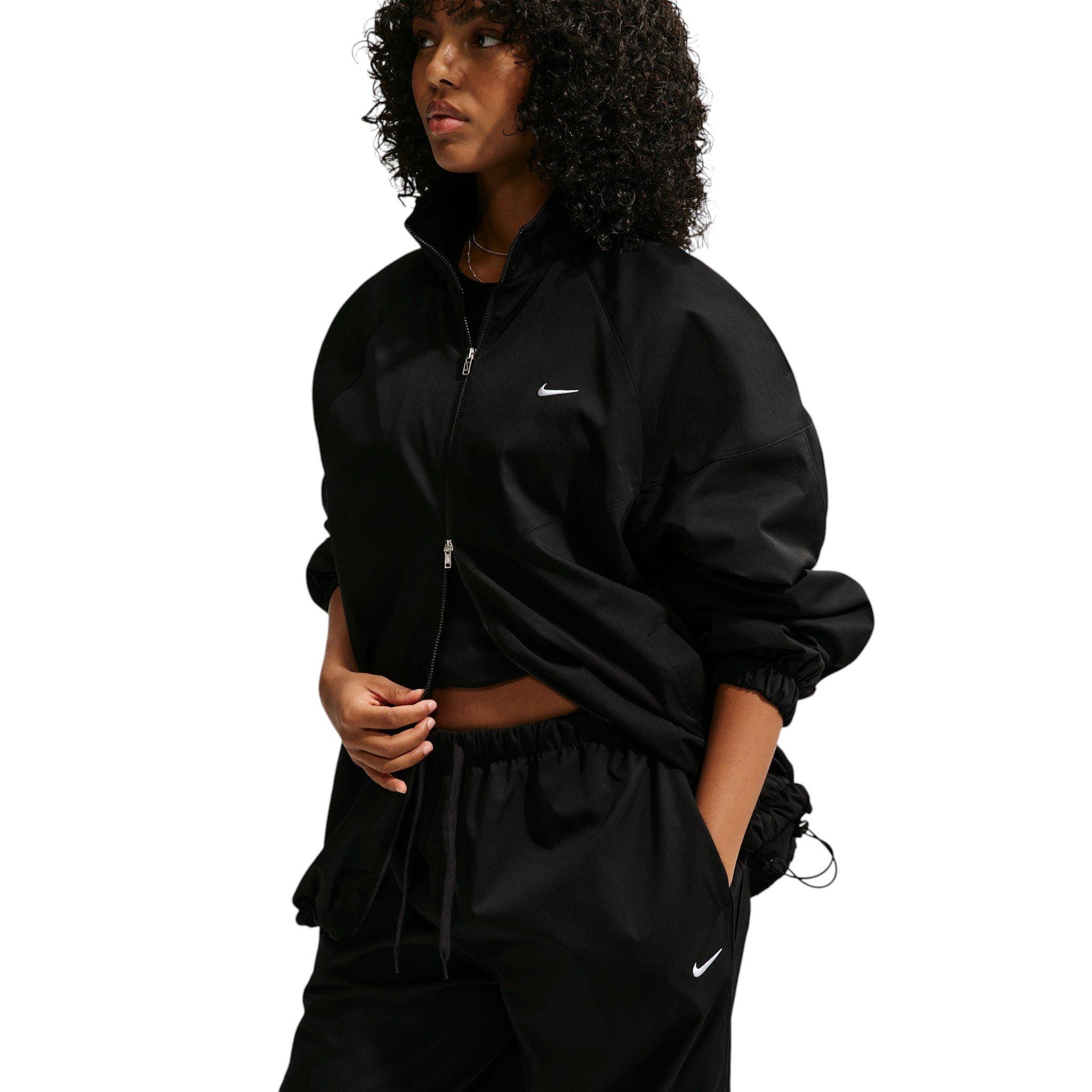 Nike Women's Sportswear Essentials Oversized Track Jacket - Black - BLACK
