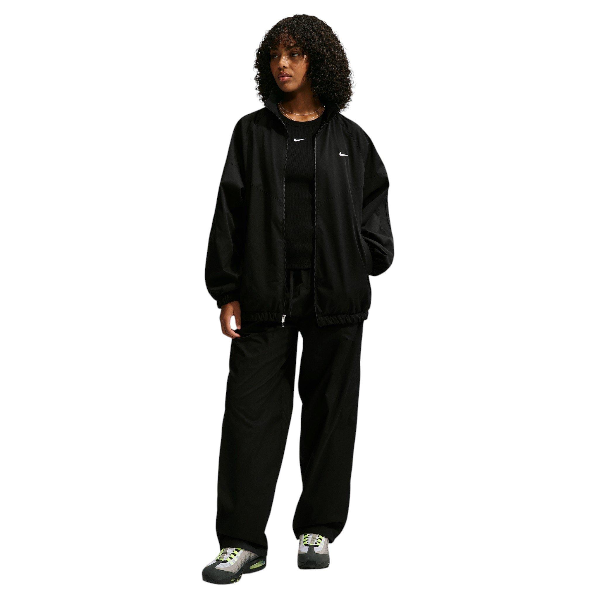 Nike Women's Sportswear Essentials Oversized Track Jacket - Black - BLACK