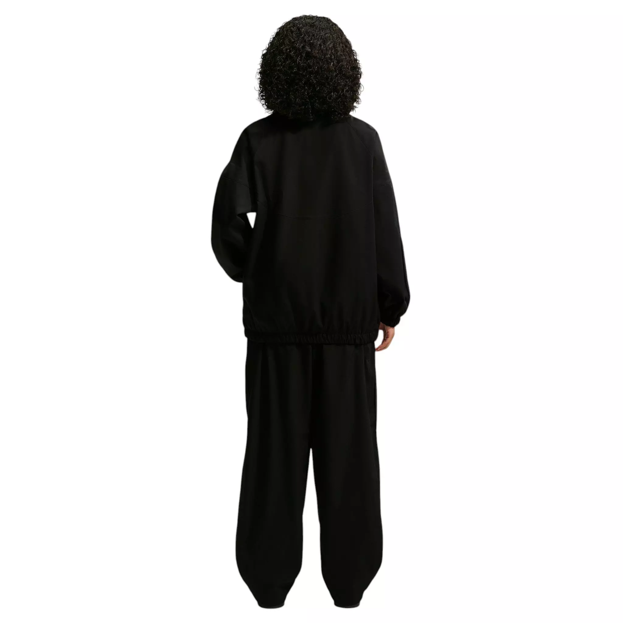 Nike Women's Sportswear Essentials Oversized Track Jacket - Black - BLACK