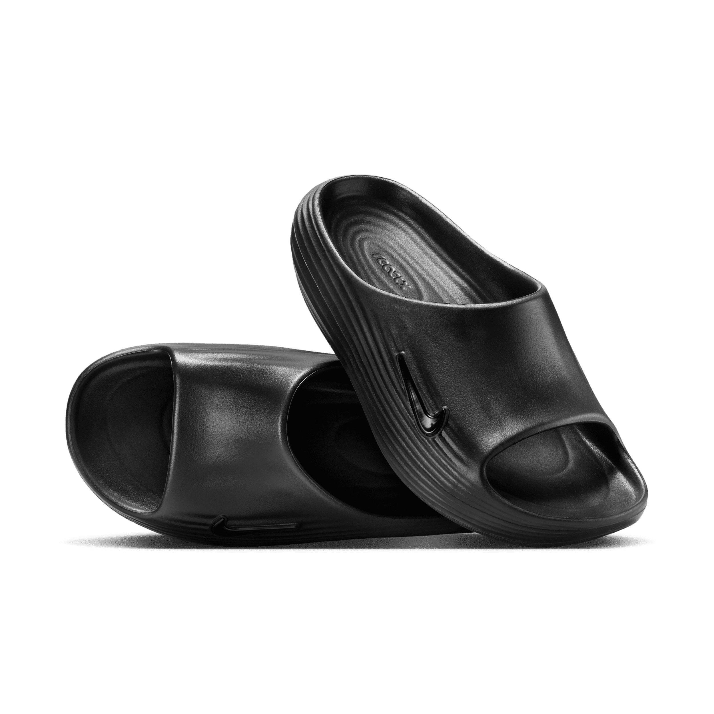 Nike ReactX Rejuven8 "Black/Black/Black" Women's Slide - BLACK/BLACK/BLACK Thumbnail View 3