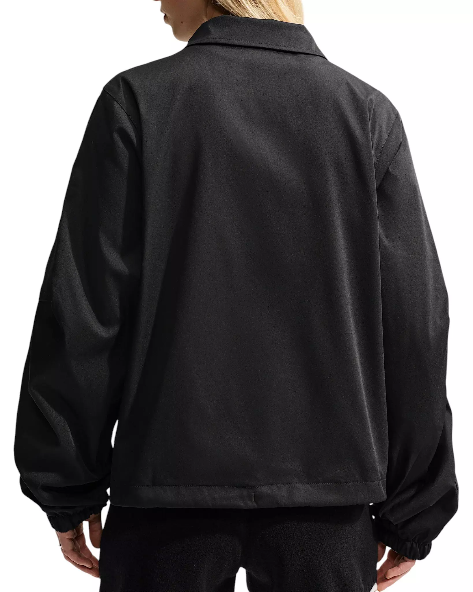 Nike Women's Sportswear Loose Coaches Jacket - Black/Off-White - BLACK/OFF-WHITE