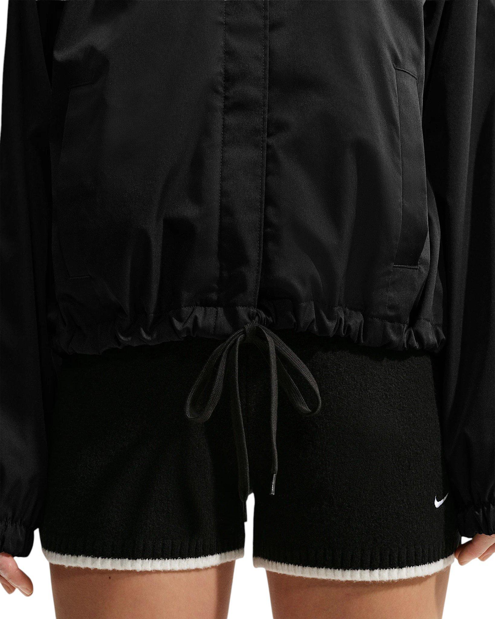 Nike Women's Sportswear Loose Coaches Jacket - Black/Off-White - BLACK/OFF-WHITE