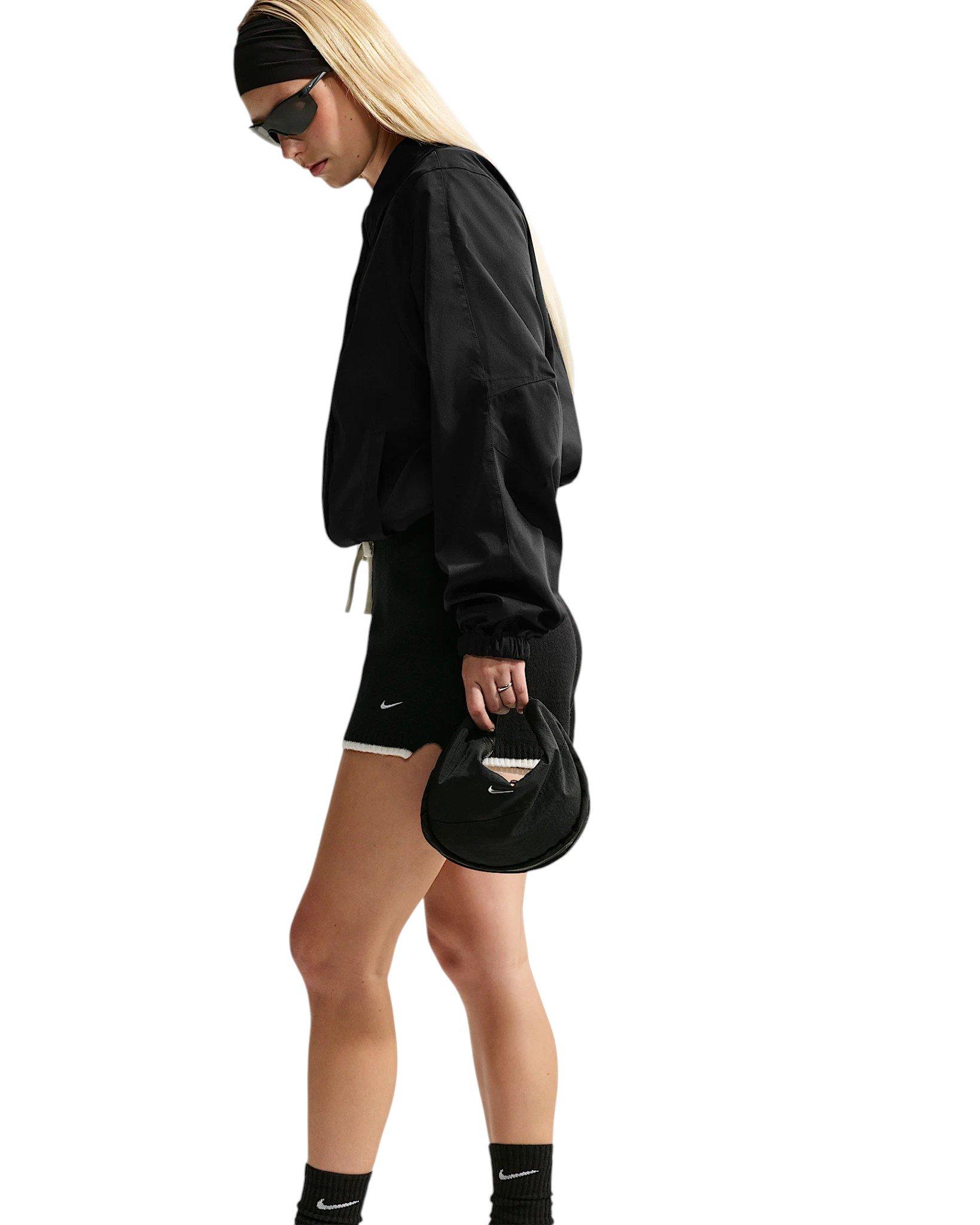 Nike Women's Sportswear Loose Coaches Jacket - Black/Off-White - BLACK/OFF-WHITE
