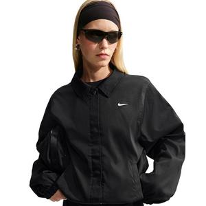 Nike Women's Sportswear Loose Coaches Jacket - Black/Off-White - BLACK/OFF-WHITE