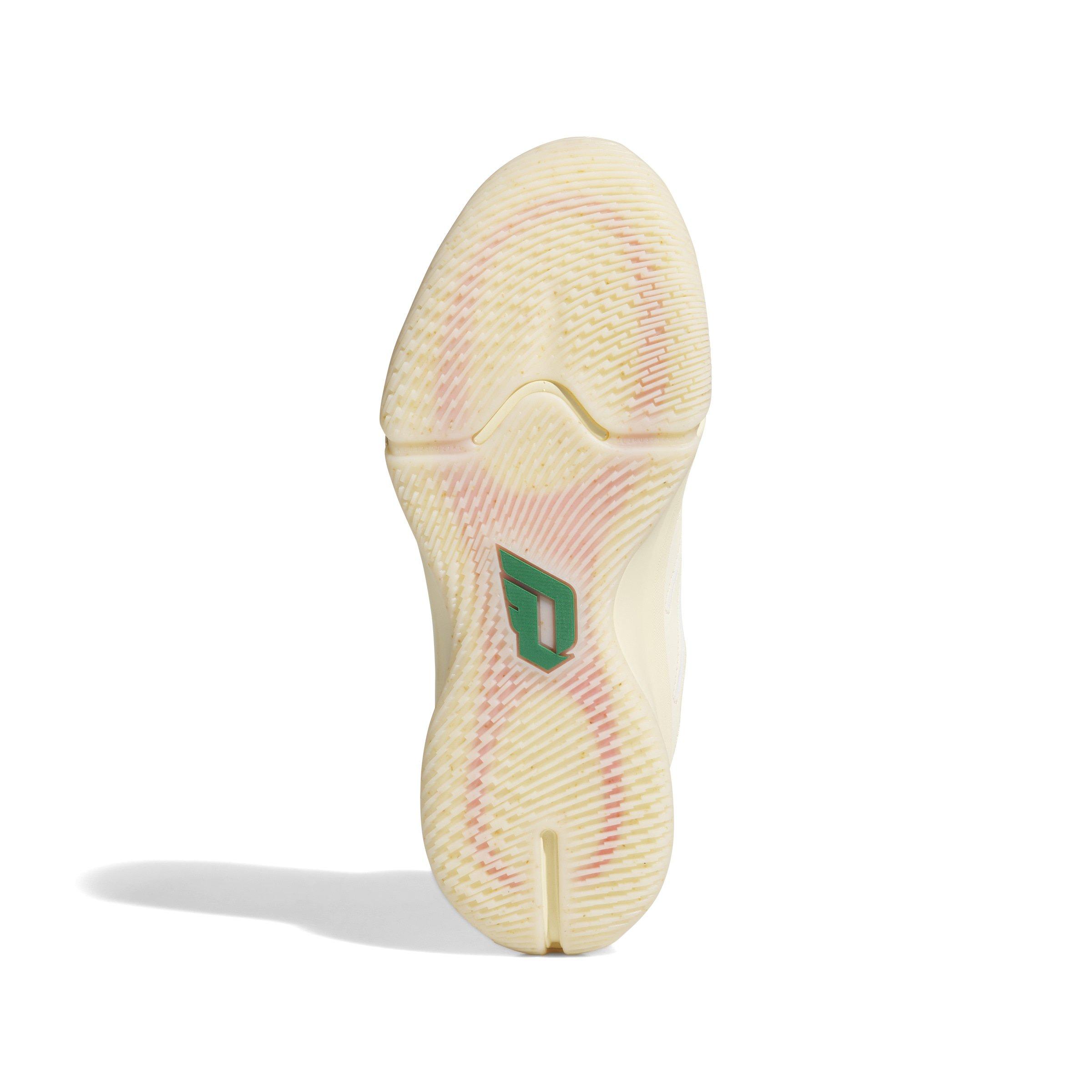 adidas Dame 9 "Warm Vanilla/Lucid Red/Warm Sandstone" Unisex Basketball Shoe - YELLOW Thumbnail View 6