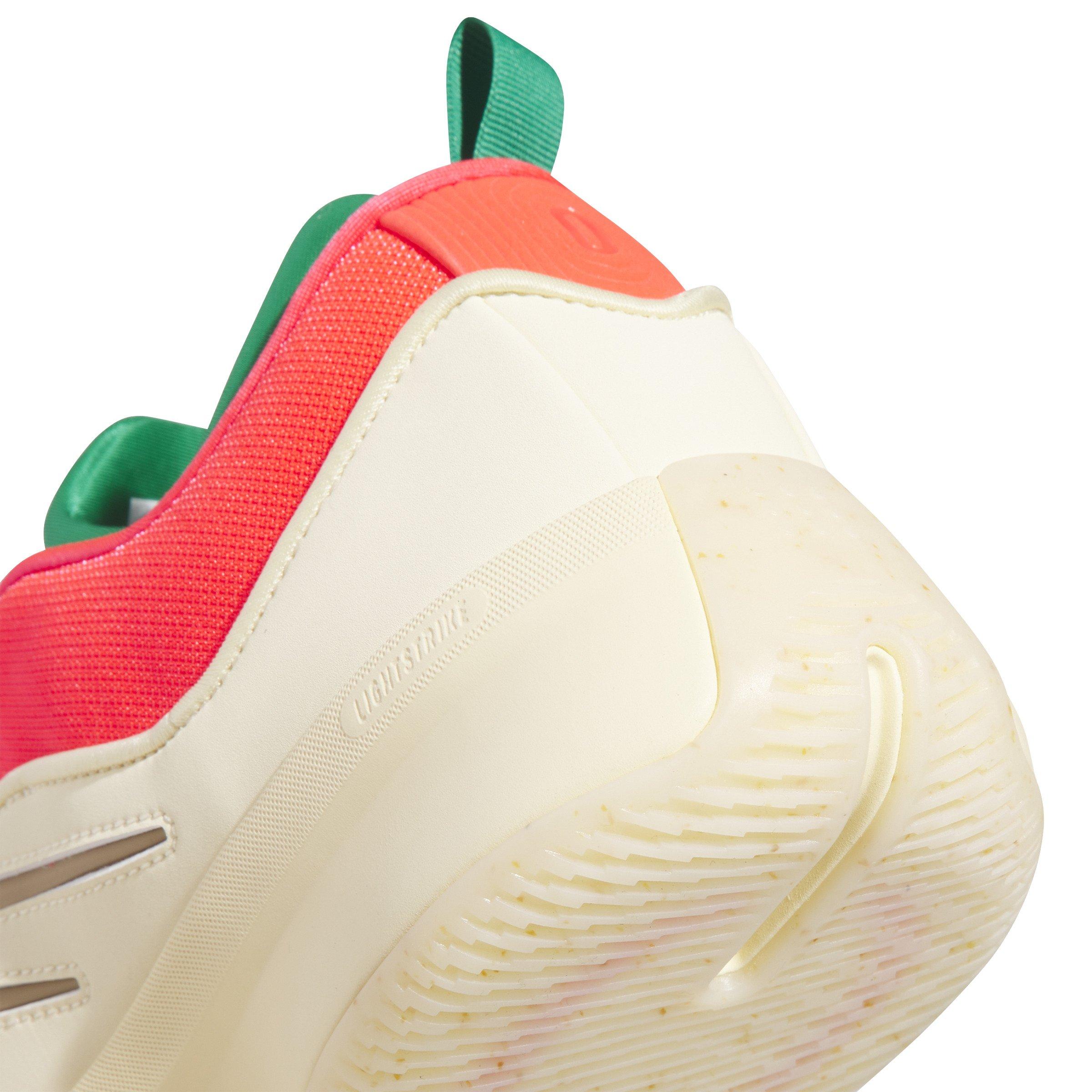 adidas Dame 9 "Warm Vanilla/Lucid Red/Warm Sandstone" Unisex Basketball Shoe - YELLOW Thumbnail View 8