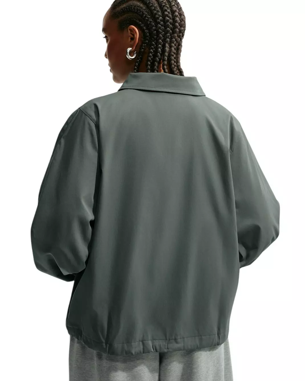 Nike Women's Sportswear Loose Coaches Jacket - Camo Green - CAMO GREEN