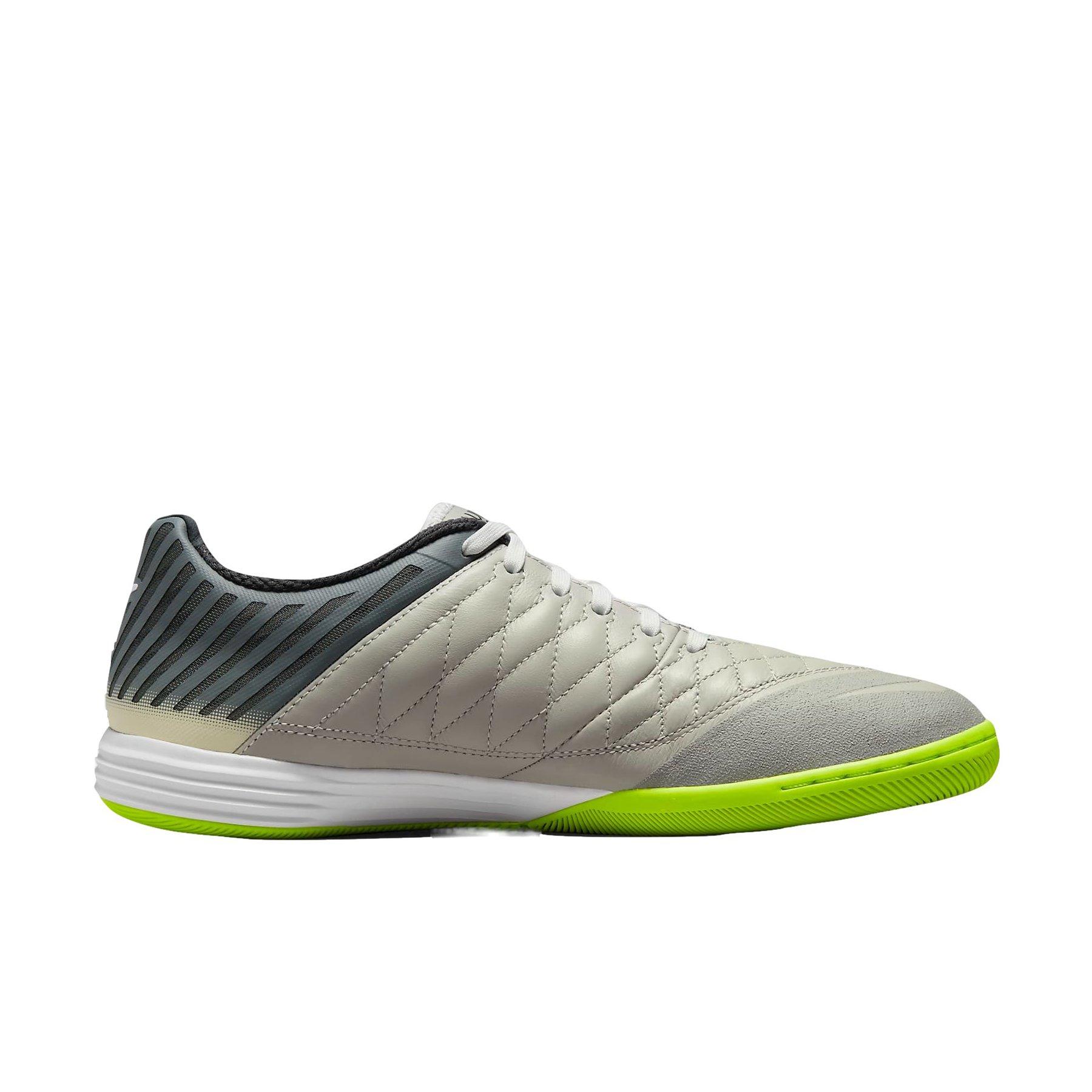 Nike Lunar Gato II IC "Smoke Grey/Anthracite/Pale Grey/White" Men's Soccer Shoe - GREY/ANTHRACITE/GREY/WHITE Thumbnail View 1