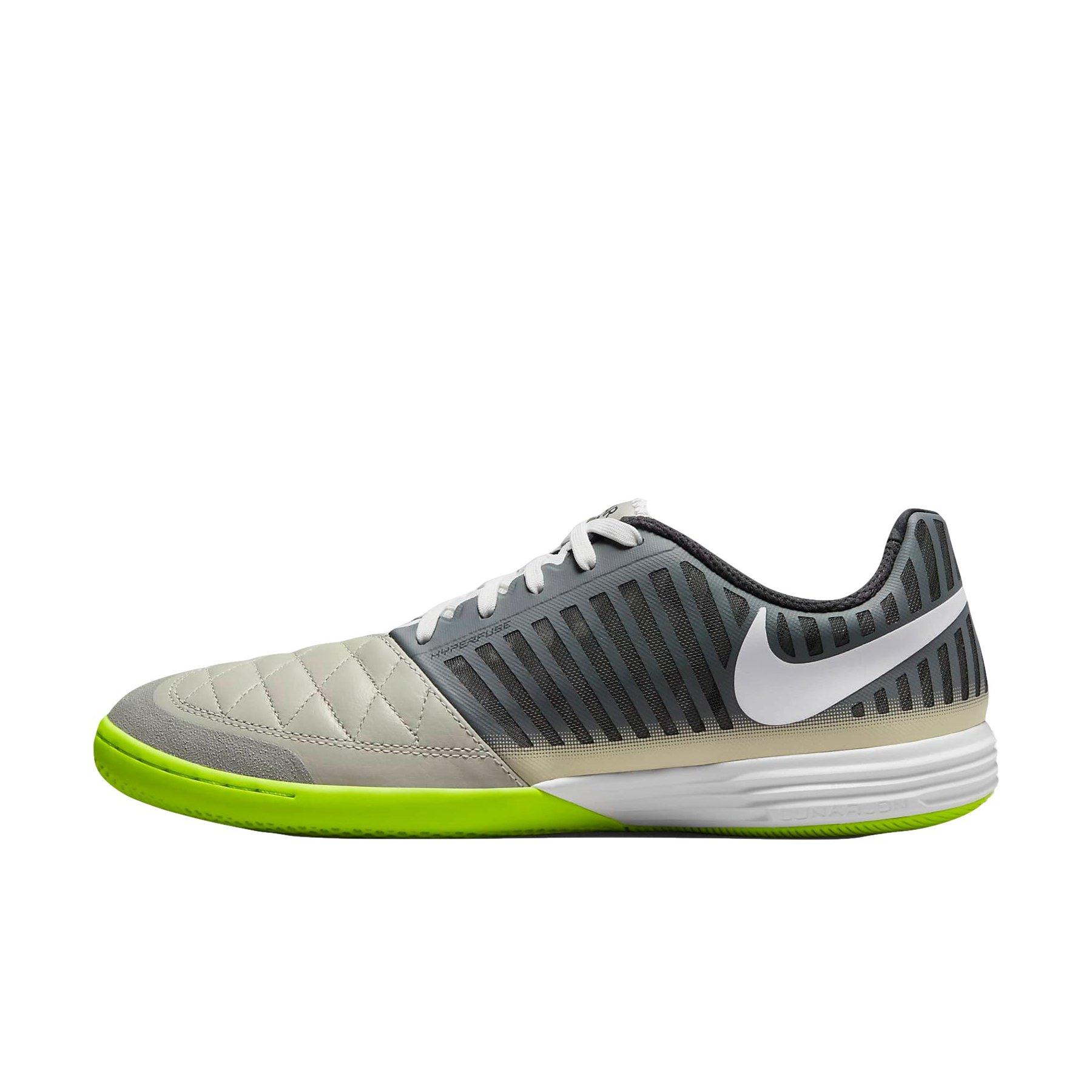 Nike Lunar Gato II IC "Smoke Grey/Anthracite/Pale Grey/White" Men's Soccer Shoe - GREY/ANTHRACITE/GREY/WHITE Thumbnail View 2