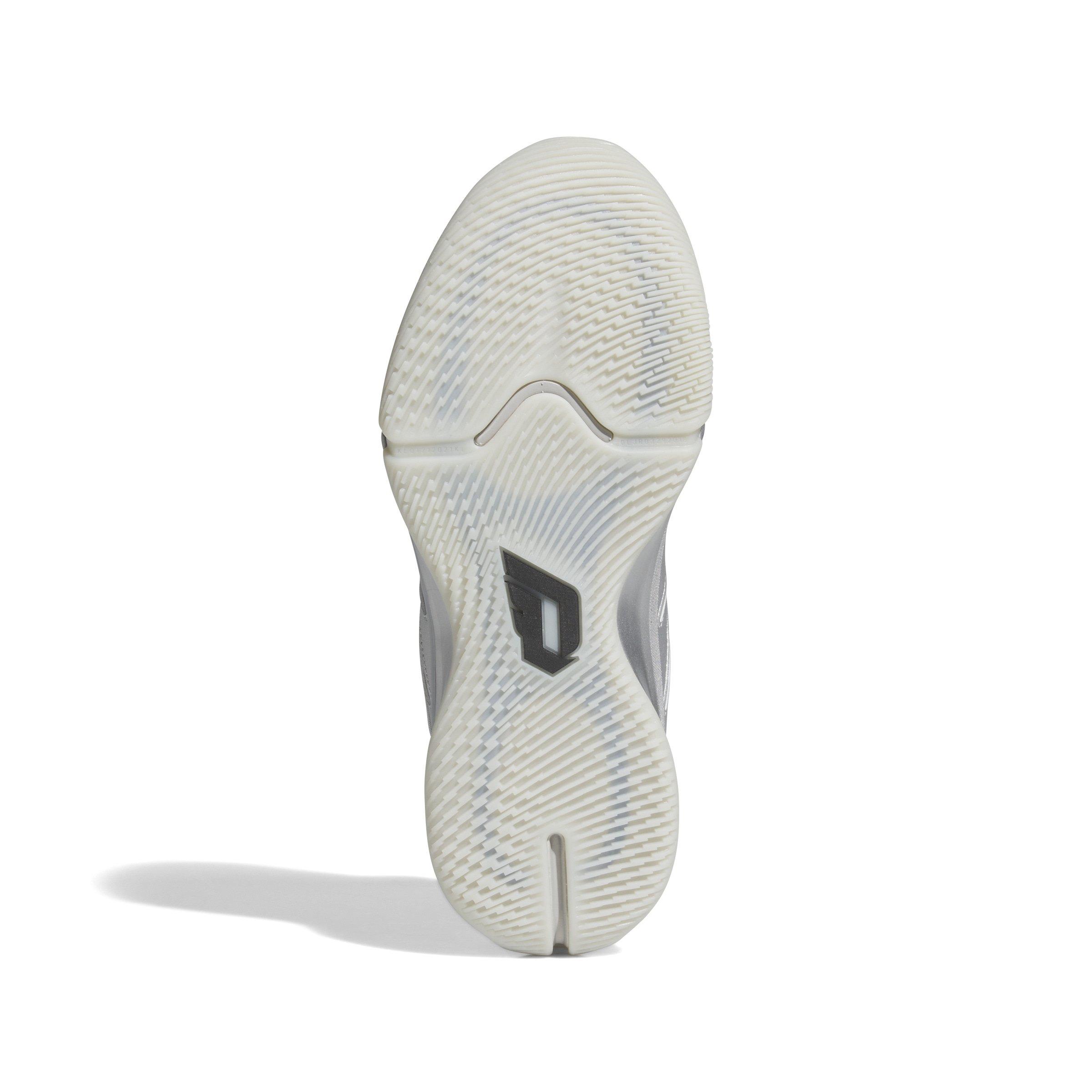 adidas Dame 9 "Silver Metallic/Core Black/Lucid Blue" Unisex Basketball Shoe - GREY Thumbnail View 6