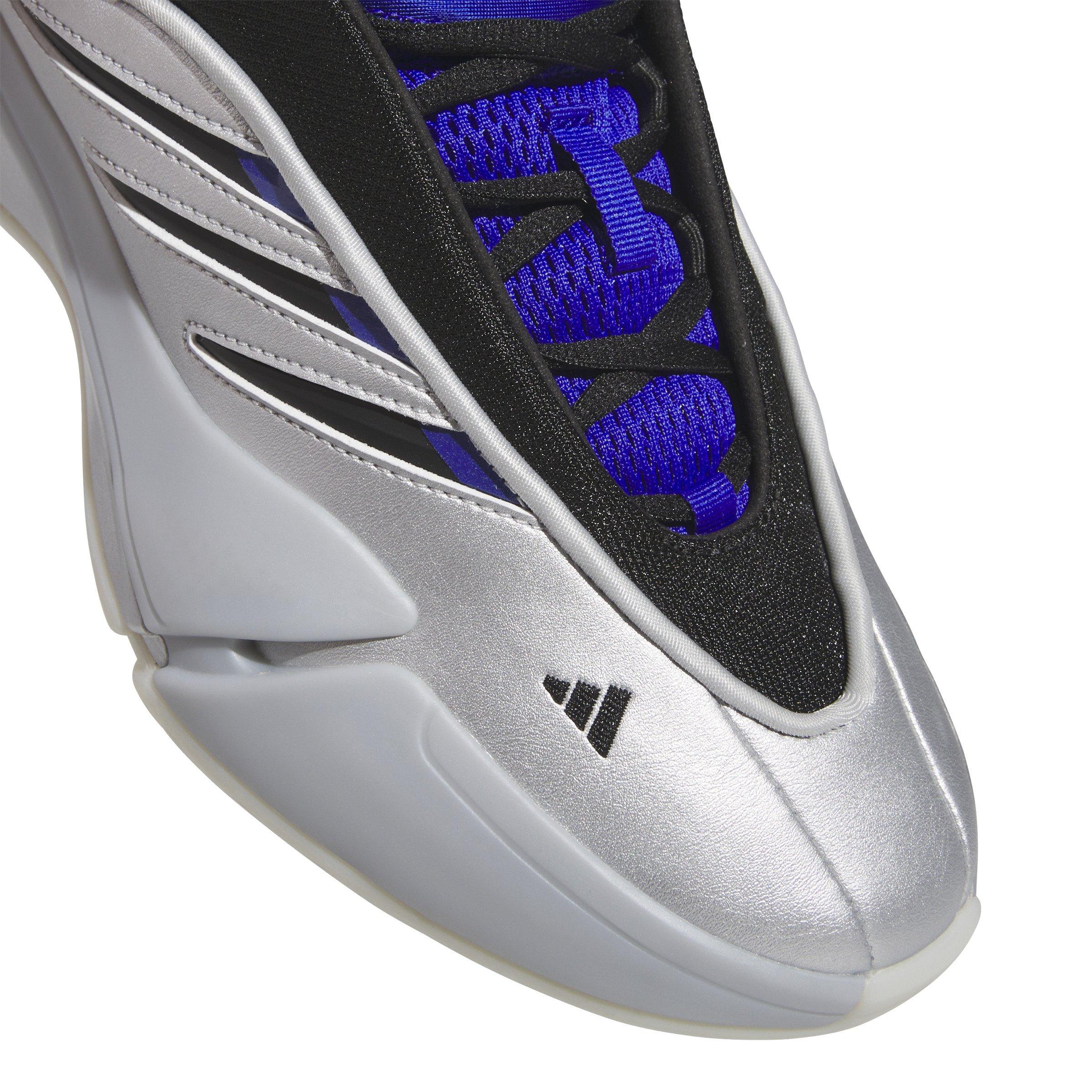 adidas Dame 9 "Silver Metallic/Core Black/Lucid Blue" Unisex Basketball Shoe - GREY Thumbnail View 7