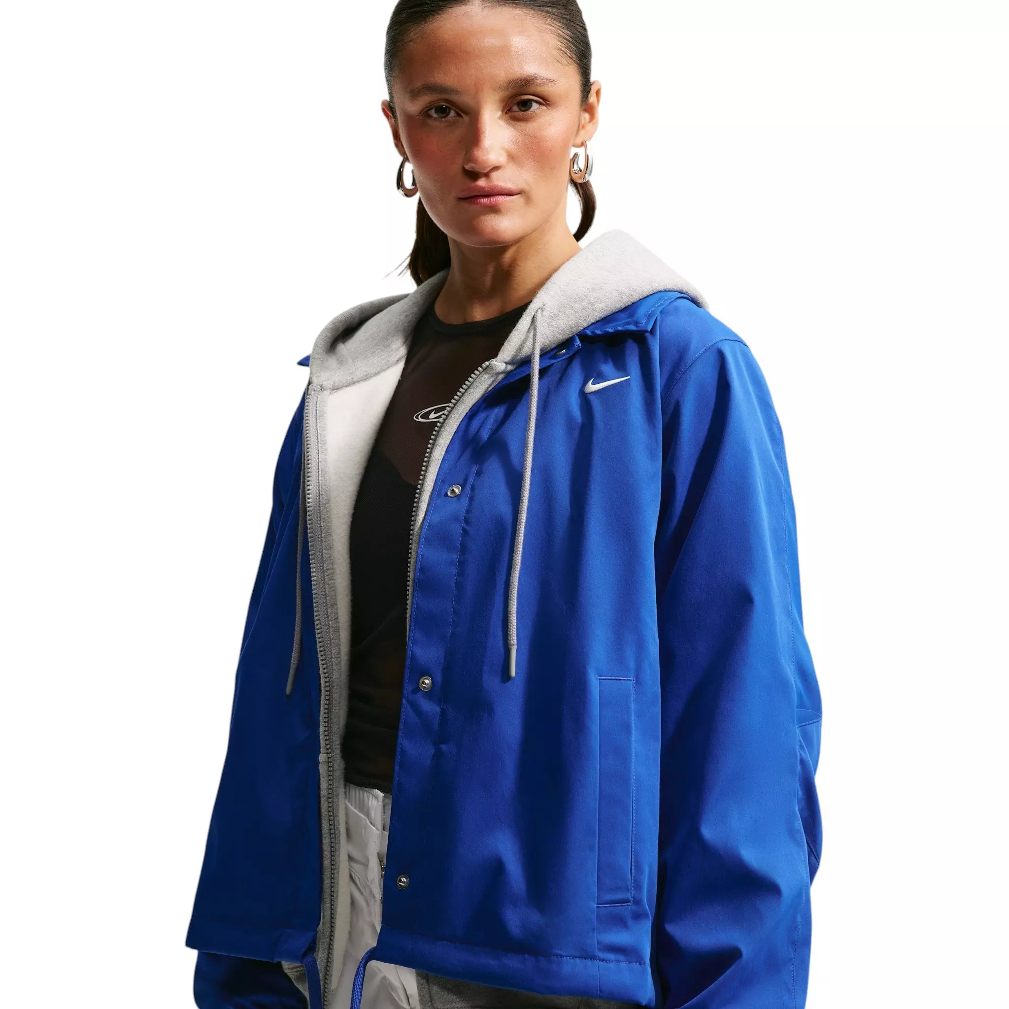 Nike Women's Sportswear Loose Coaches Jacket - Royal - ROYAL