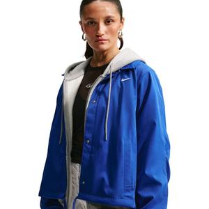 Nike Women's Sportswear Loose Coaches Jacket - Royal - ROYAL
