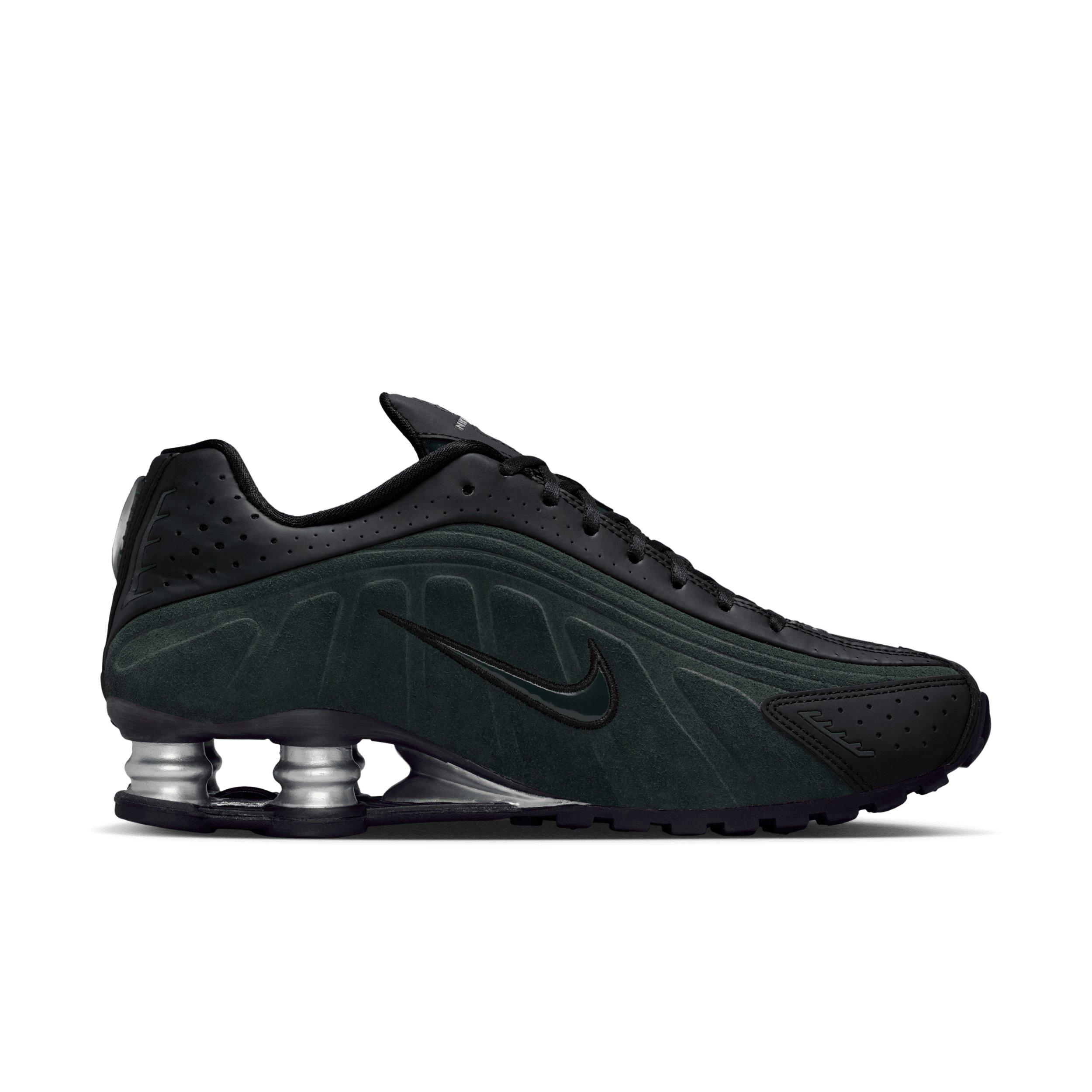 Nike Shox R4 "Black/Metallic Silver/Seaweed" Women's Shoe - BLACK/SILVER/SEAWEED Thumbnail View 1
