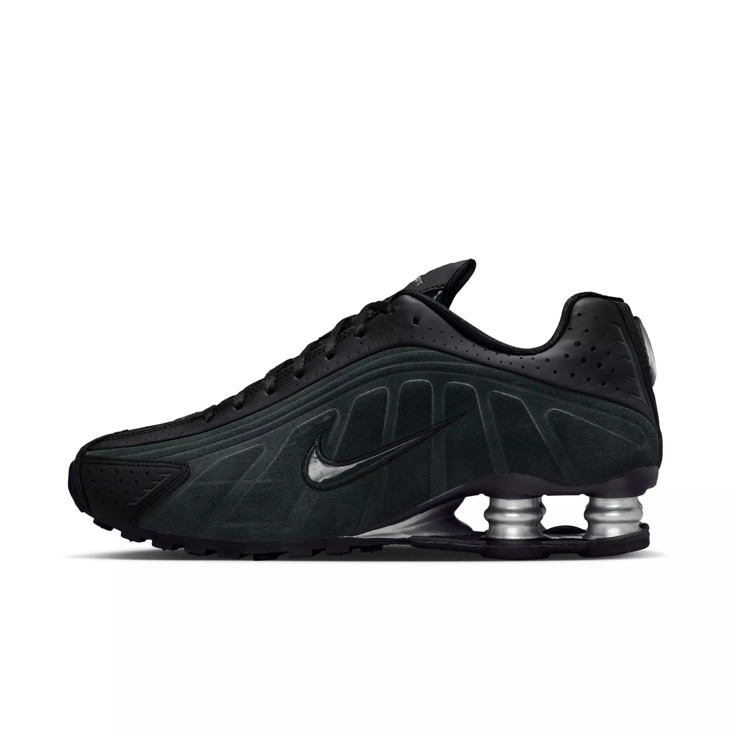 Nike Shox R4 "Black/Metallic Silver/Seaweed" Women's Shoe - BLACK/SILVER/SEAWEED