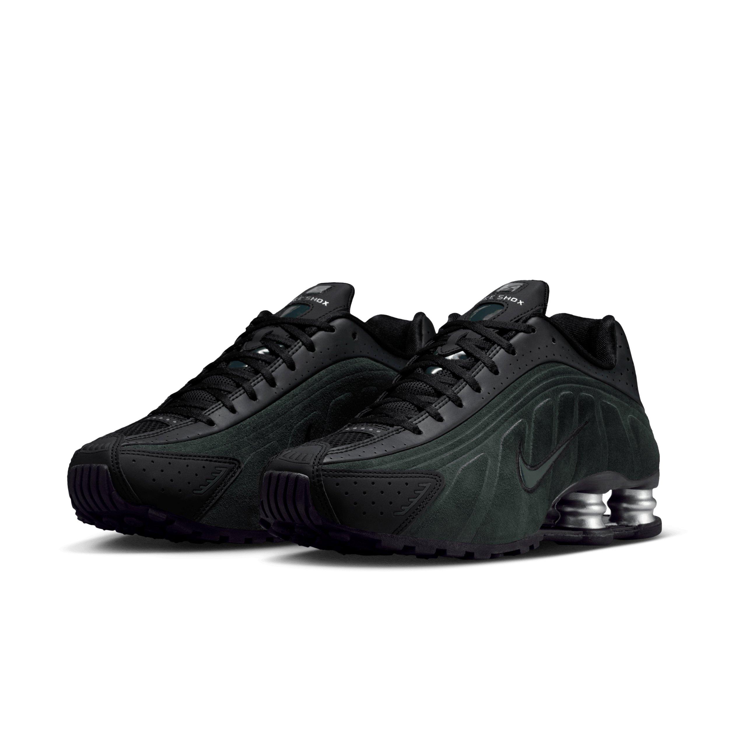Nike Shox R4 "Black/Metallic Silver/Seaweed" Women's Shoe - BLACK/SILVER/SEAWEED Thumbnail View 3