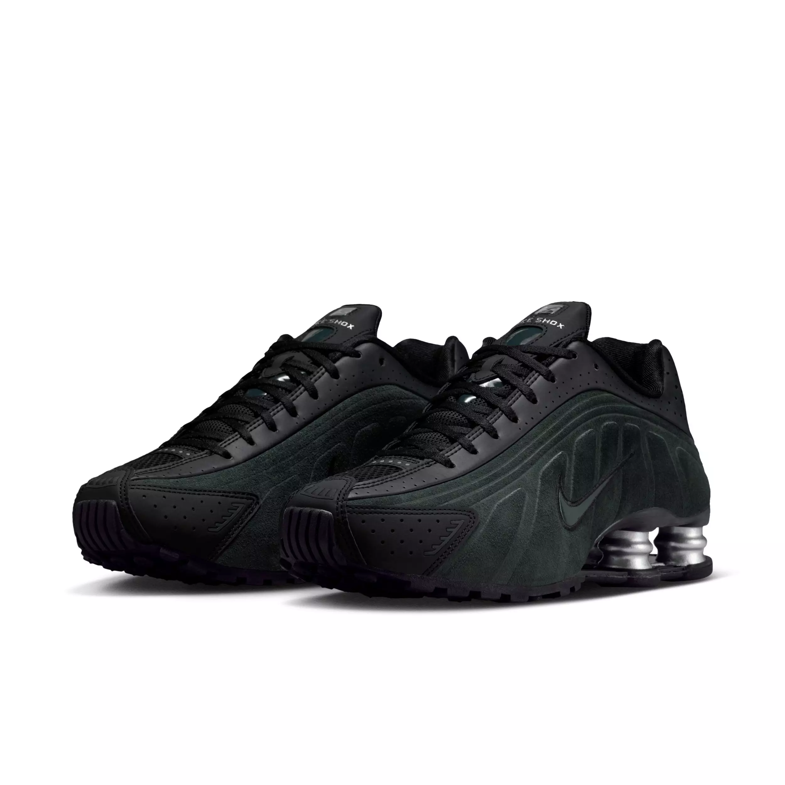 Nike Shox R4 "Black/Metallic Silver/Seaweed" Women's Shoe - BLACK/SILVER/SEAWEED