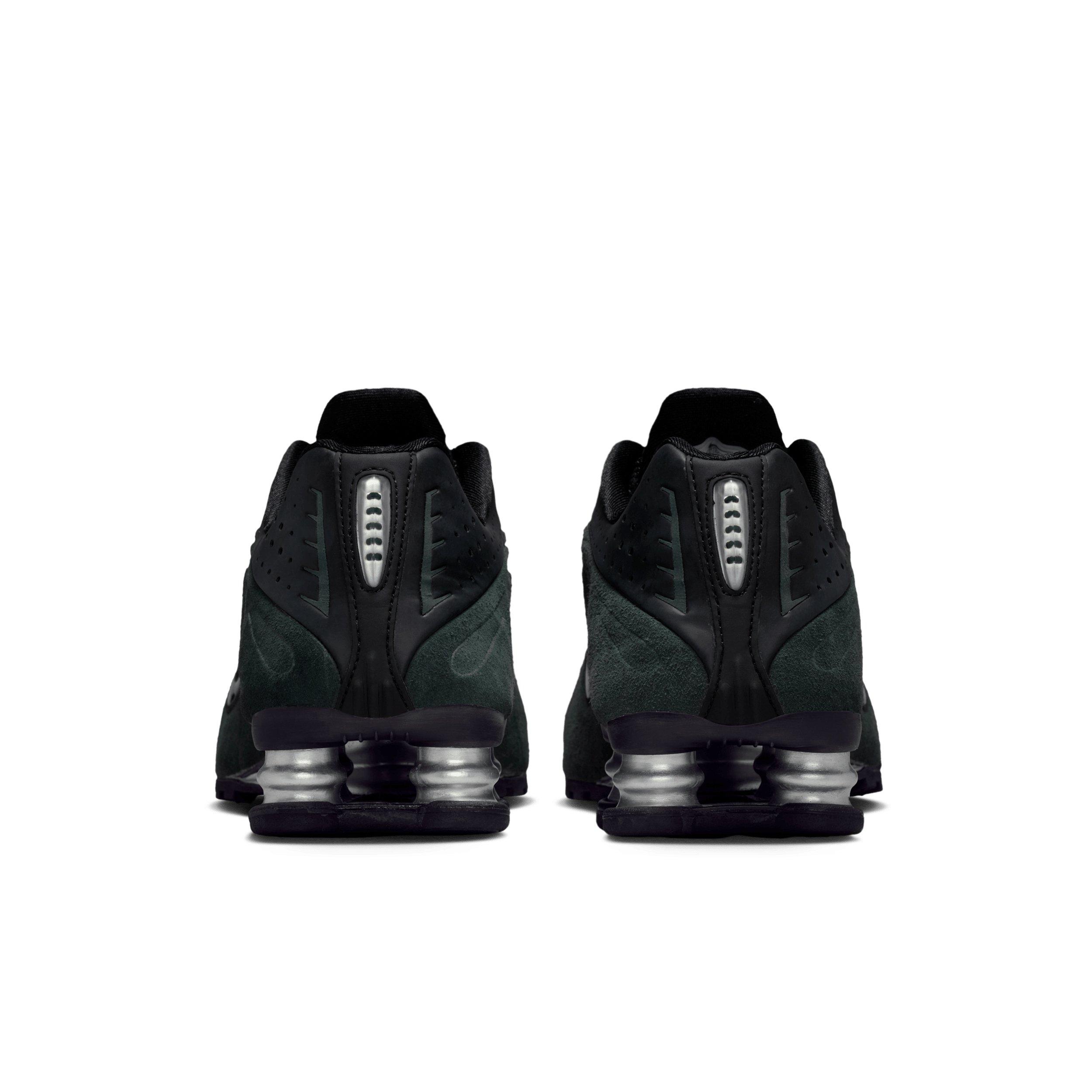 Nike Shox R4 "Black/Metallic Silver/Seaweed" Women's Shoe - BLACK/SILVER/SEAWEED Thumbnail View 5